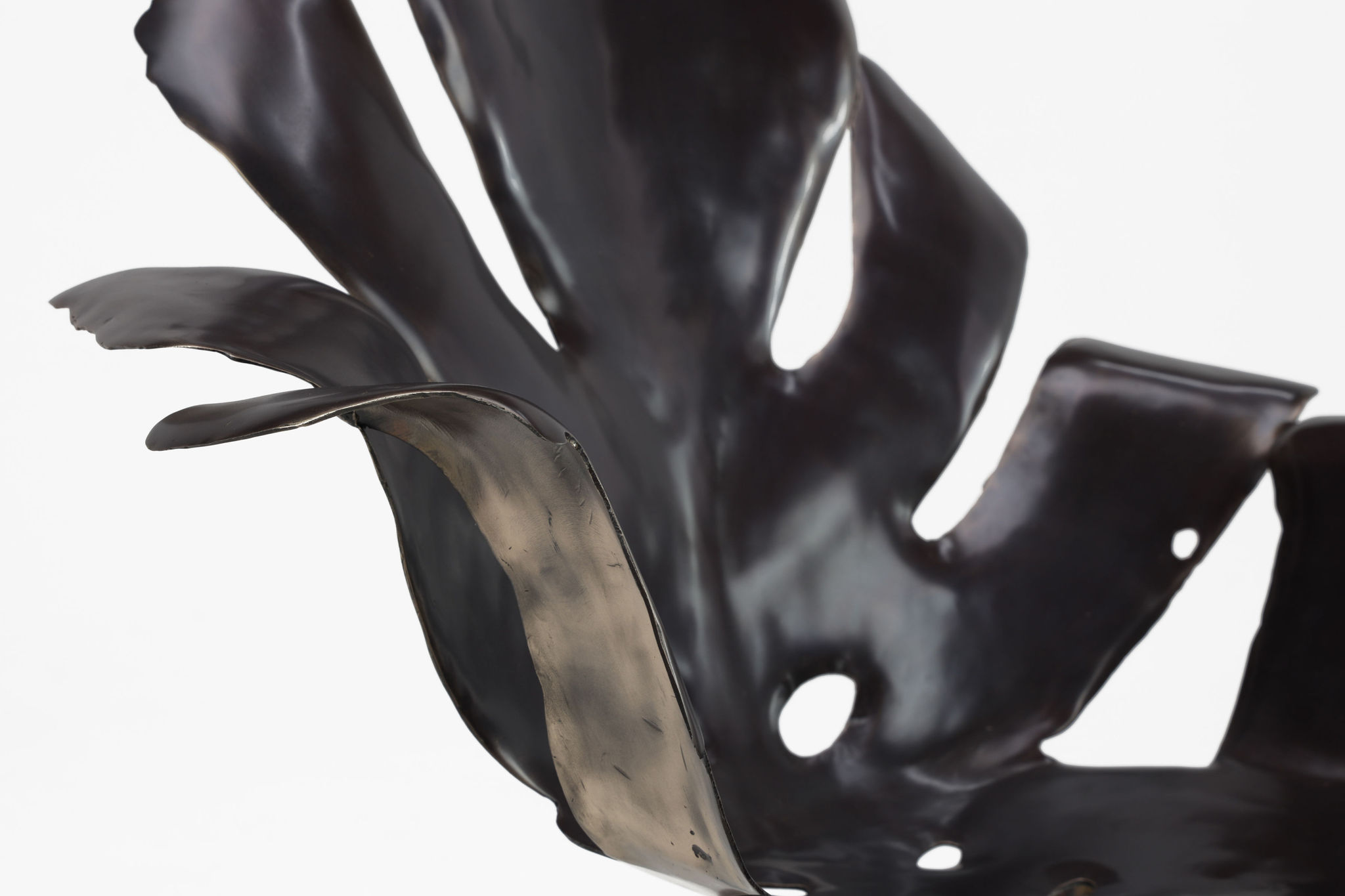 Twentieth Christopher Kreiling Cast Philodendron Leaf Dining Chair 8