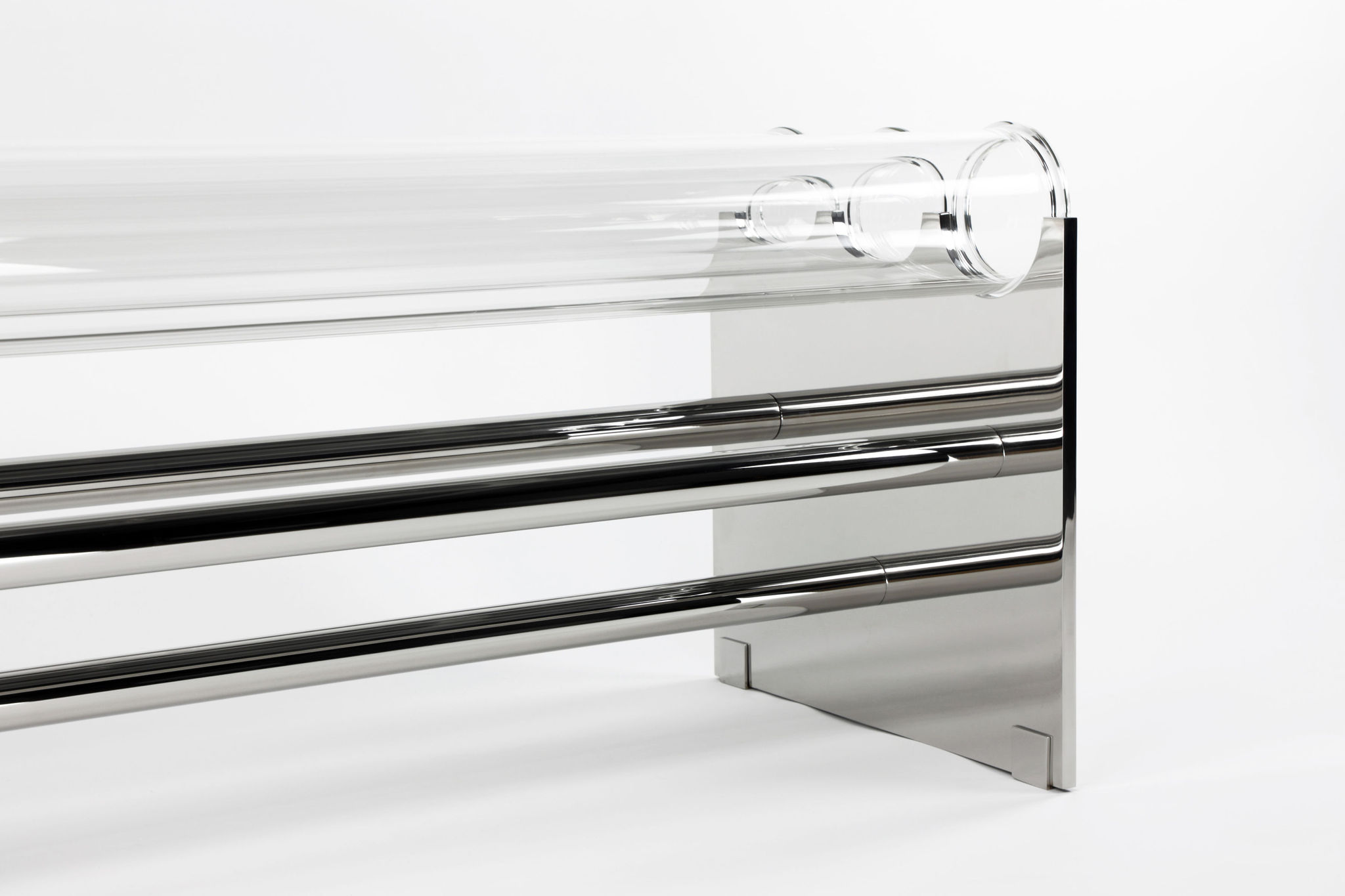 Twentieth Christopher Kreiling Museum Glass Bench 15