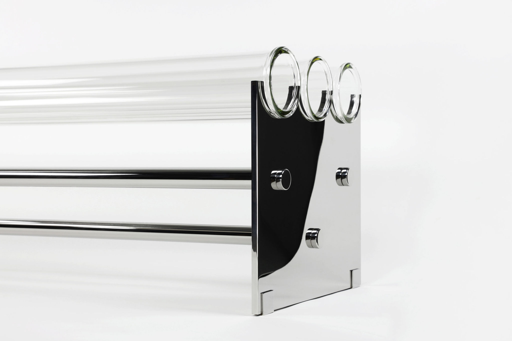 Twentieth Christopher Kreiling Museum Glass Bench 16