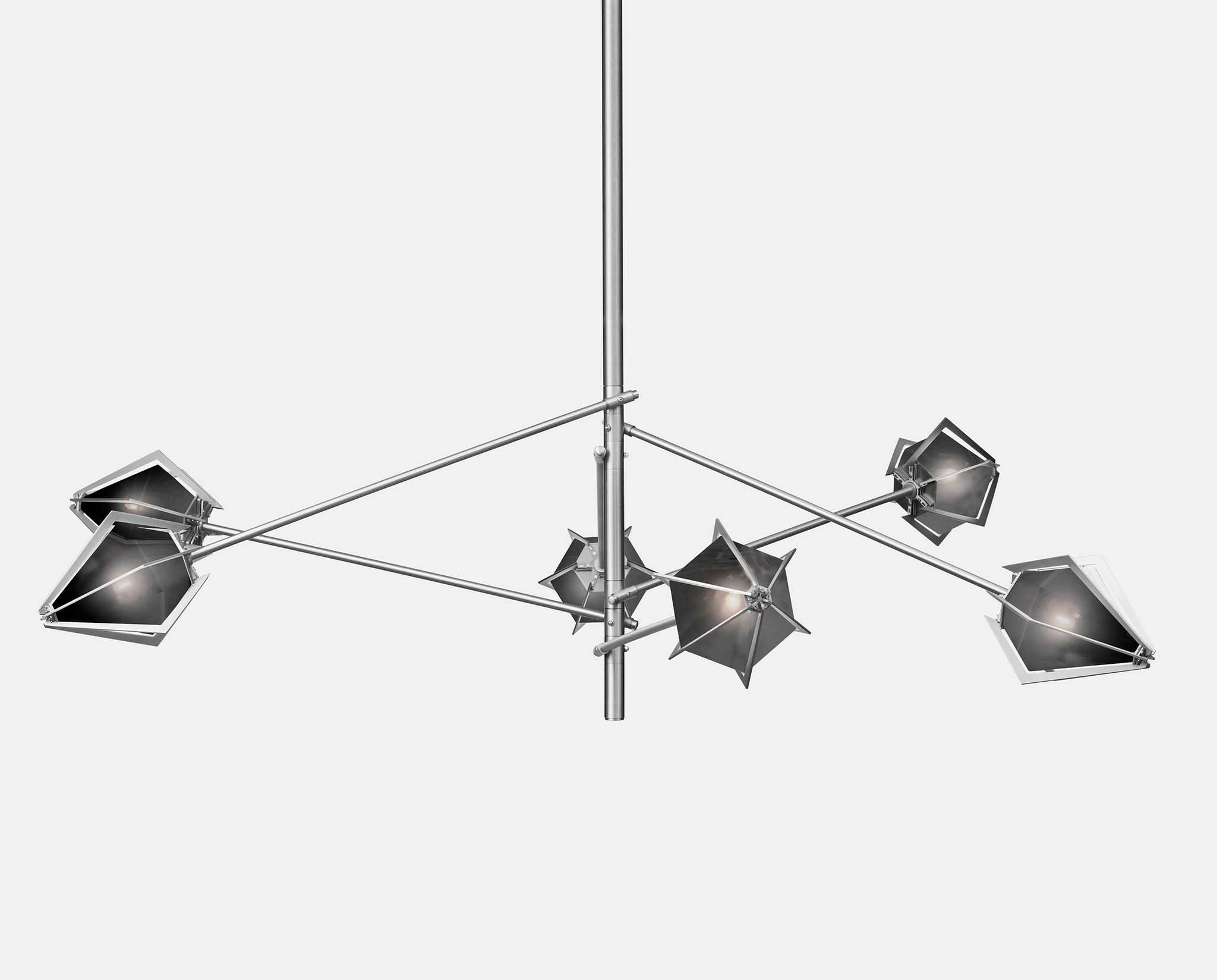 Twentieth GabrielScott HARLOWSpokeChandelier SmokedGray Nickel