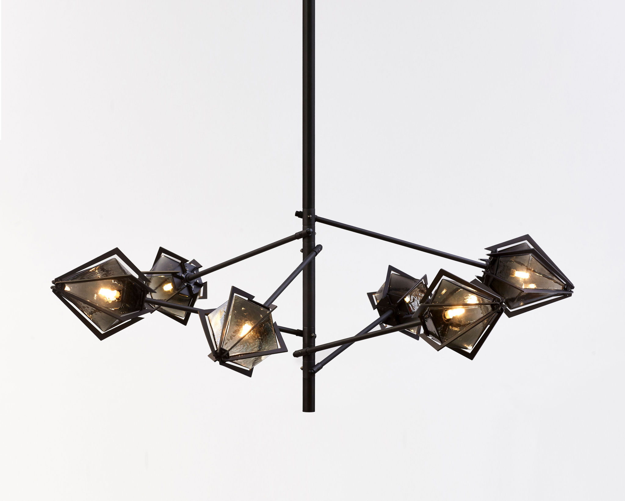 Twentieth GabrielScott HARLOWSpokeChandelier Smoked Black