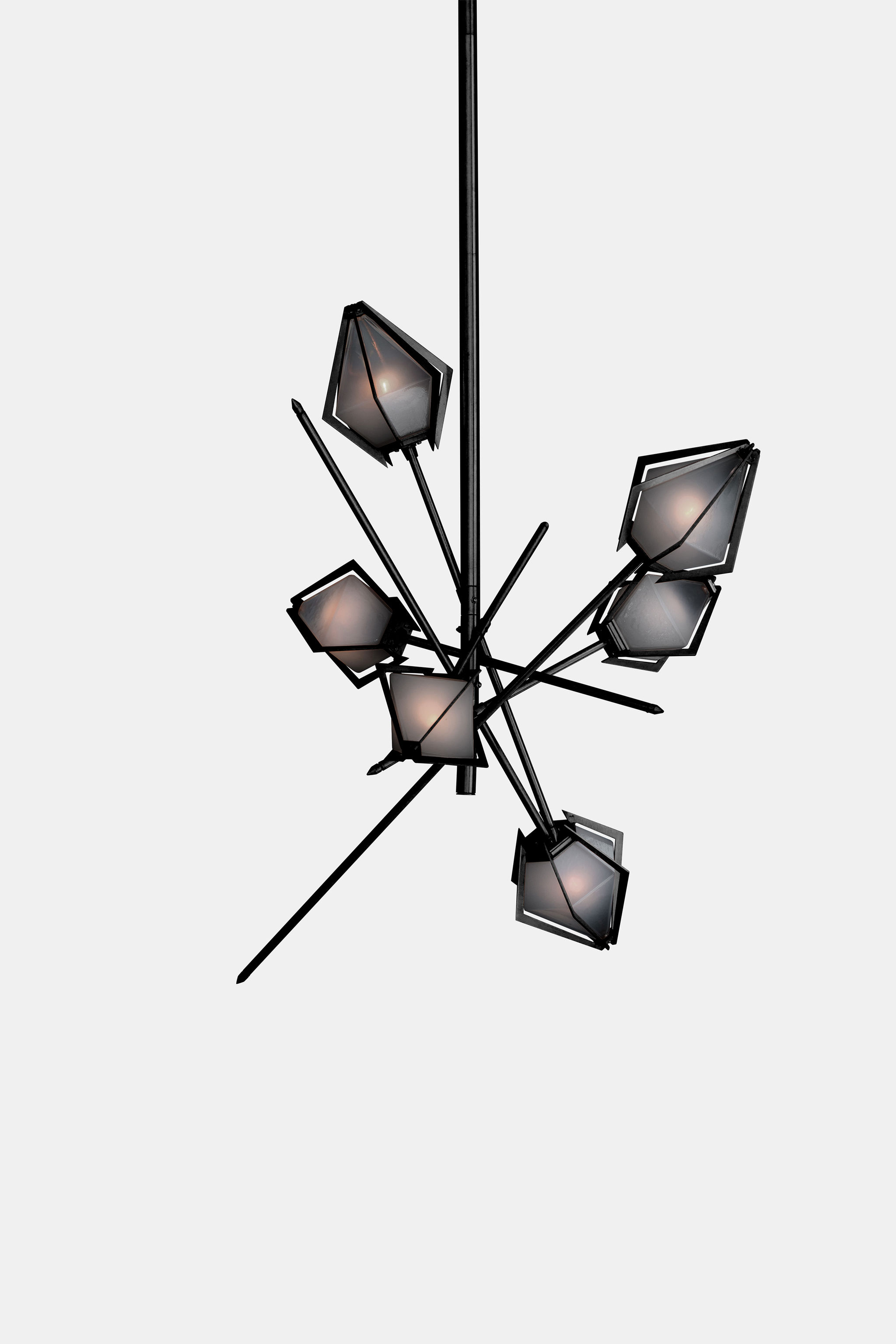 Twentieth GabrielScott HARLOW SmallChandelier Smoked Black 2