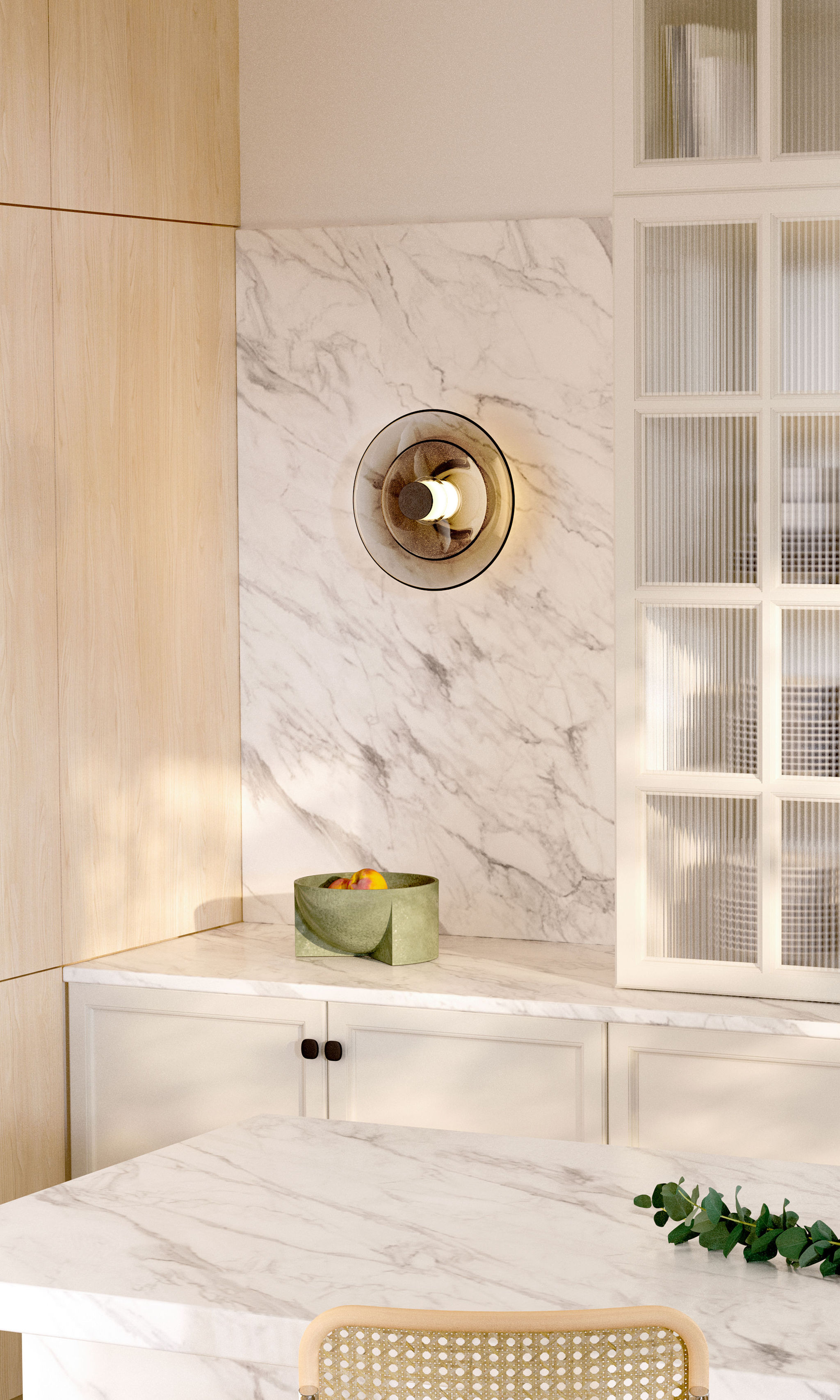 Twentieth GabrielScott LUNA A DiscSconce Brass SITU 2