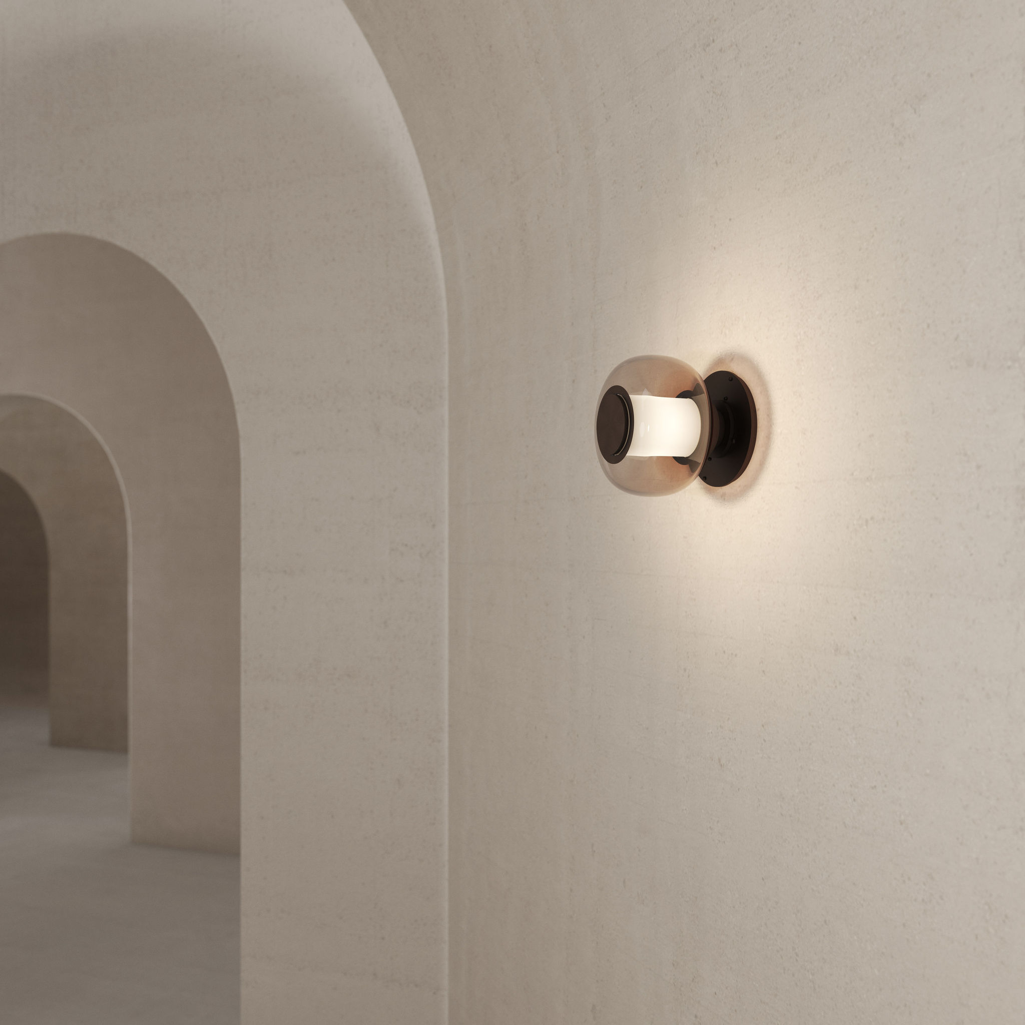 Twentieth GabrielScott LUNA A SmallSconce Bronze2