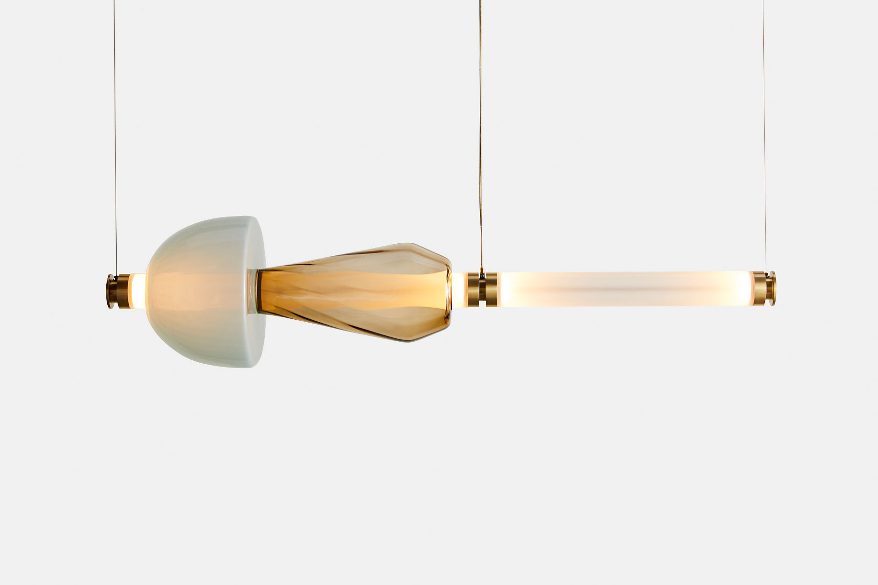 Twentieth GabrielScott LUNA Kaleido1TierChandelier B Bras CygnusLyrus