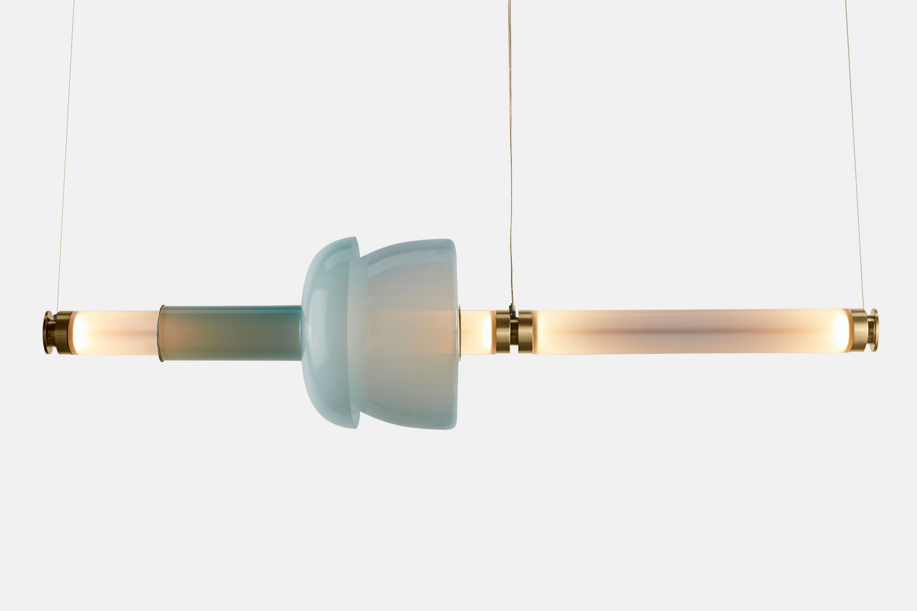 Twentieth GabrielScott LUNA Kaleido1TierChandelier D Brass CarinaCygnus