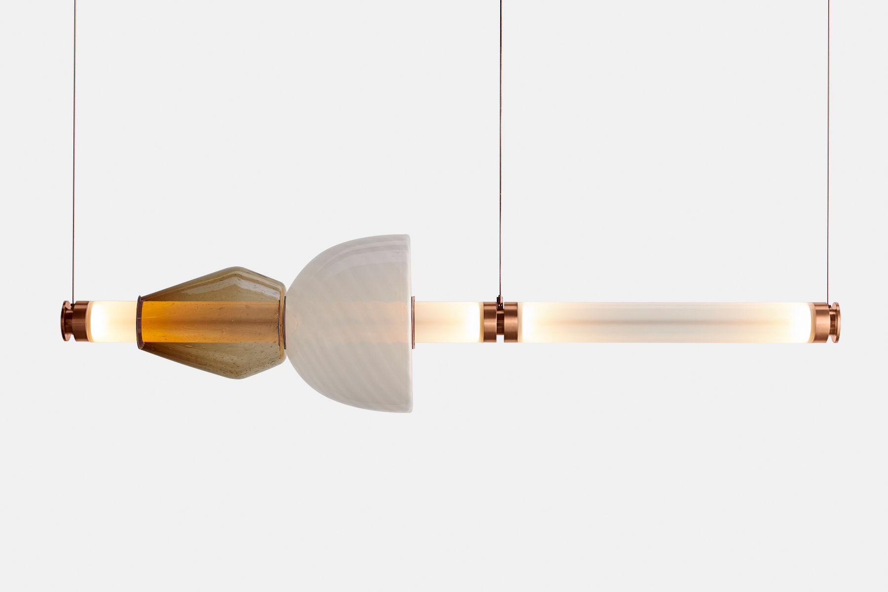 Twentieth GabrielScott LUNA Kaleido1TierChandelier E Copper ArasCynus