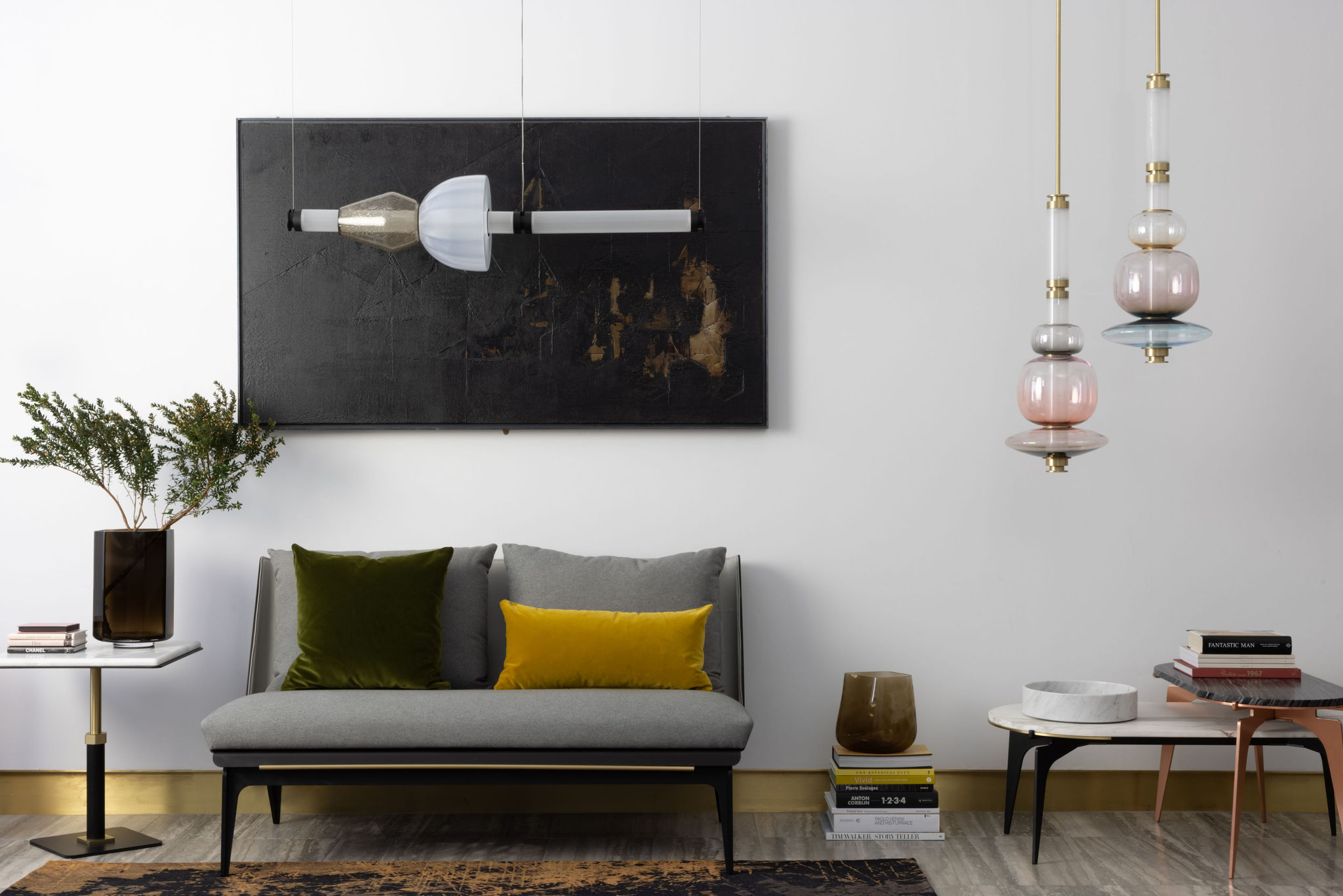 Twentieth GabrielScott LUNA Kaleido1TierChandelier SITU