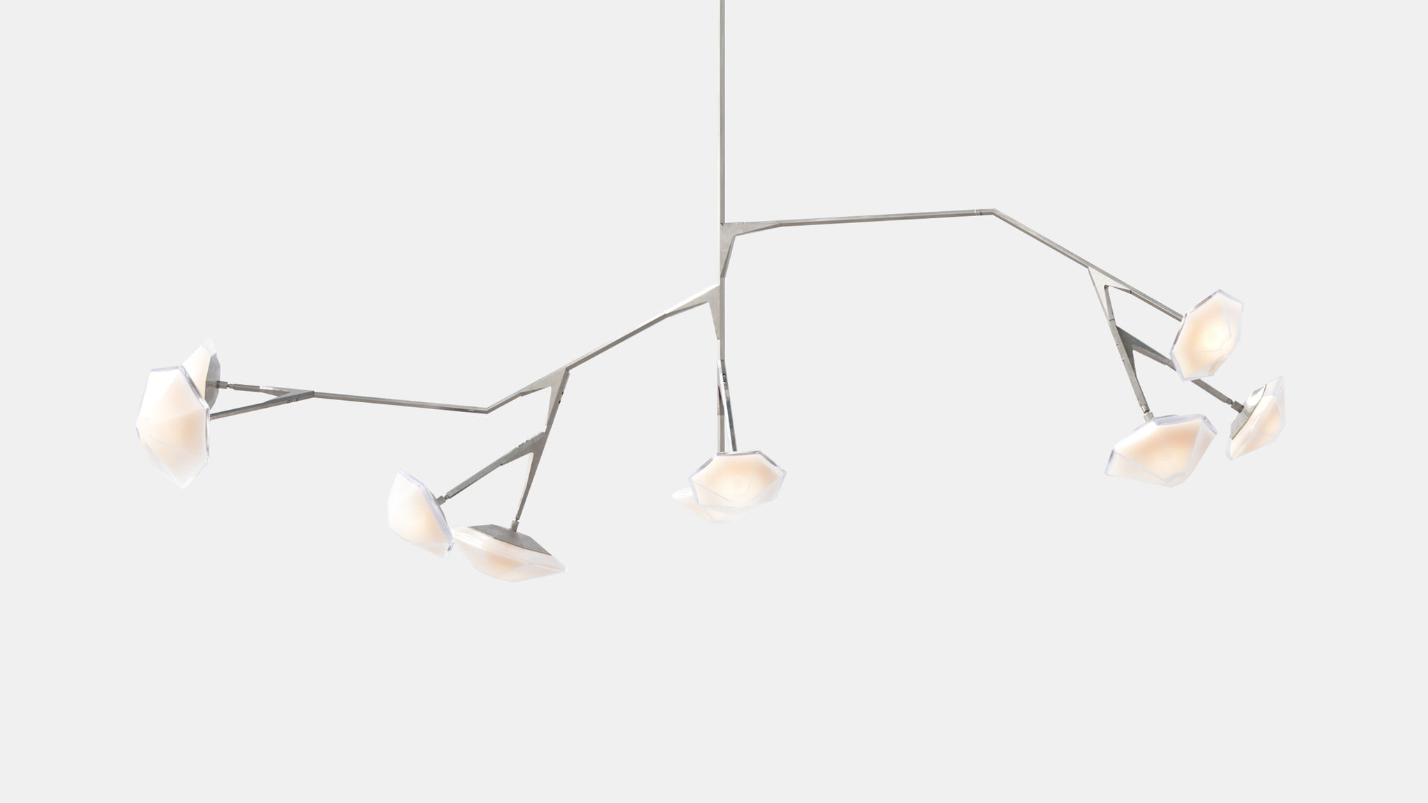 Twentieth GabrielScott MYRIAD 9LongChandelier Nickel