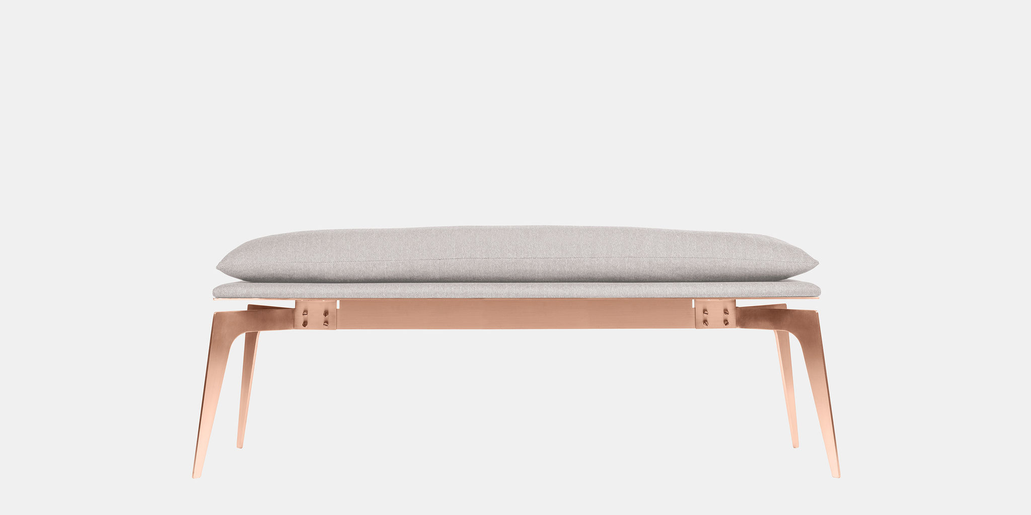 Twentieth GabrielScott PRONG BenchLong HeatherGray CopperBase