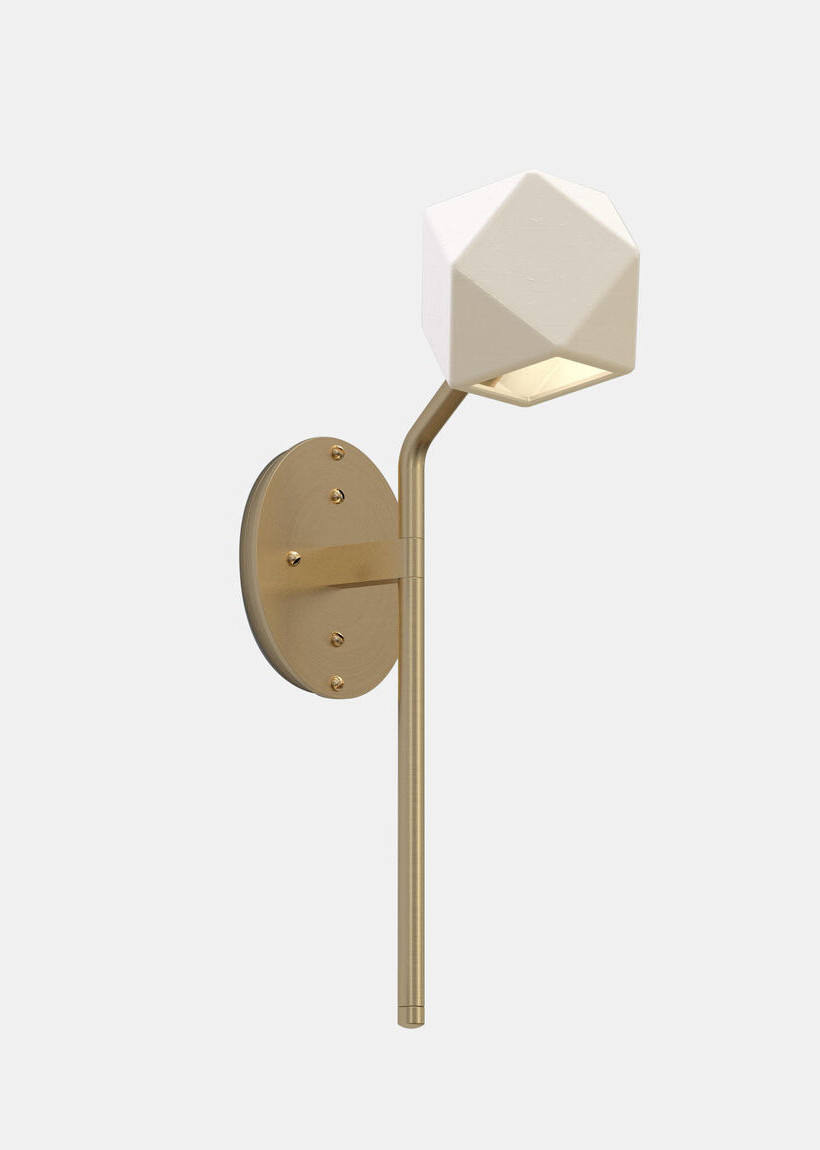 Twentieth GabrielScott WELLES ArmSconce KH Brass