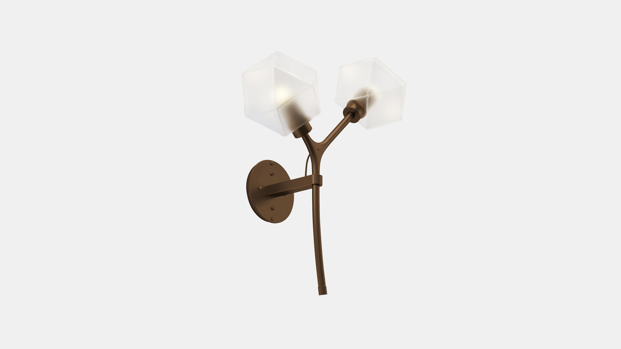 Twentieth GabrielScott WELLES DoubleSconce MG Bronze