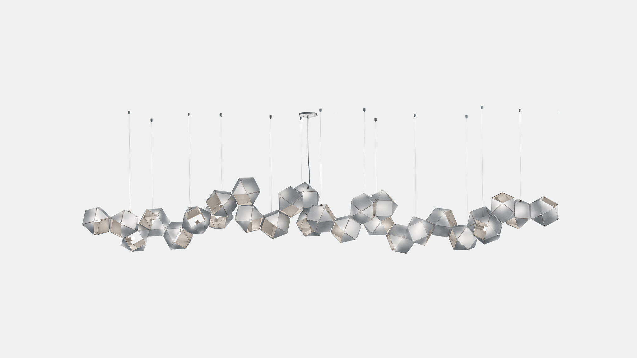 Twentieth GabrielScott WELLES Steel28LongChandelier Nickel