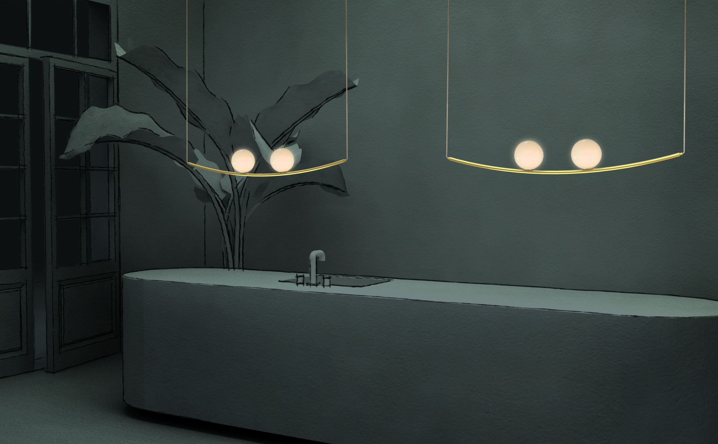 LaroseGuyon_Perle2_Brass_LightingPendant