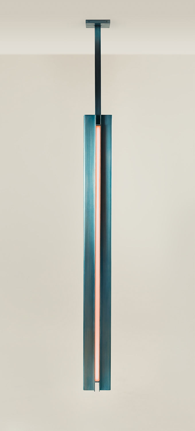 Twentieth PELLE GlowPendant Green Amber Front