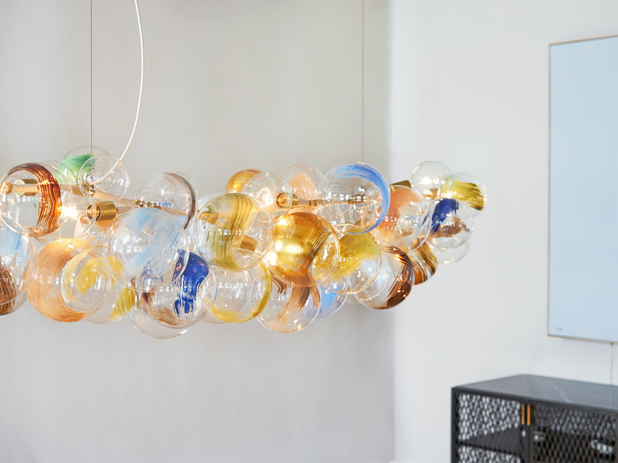 Twentieth PELLE LongBubbleChandelier Strokes On CloseUp