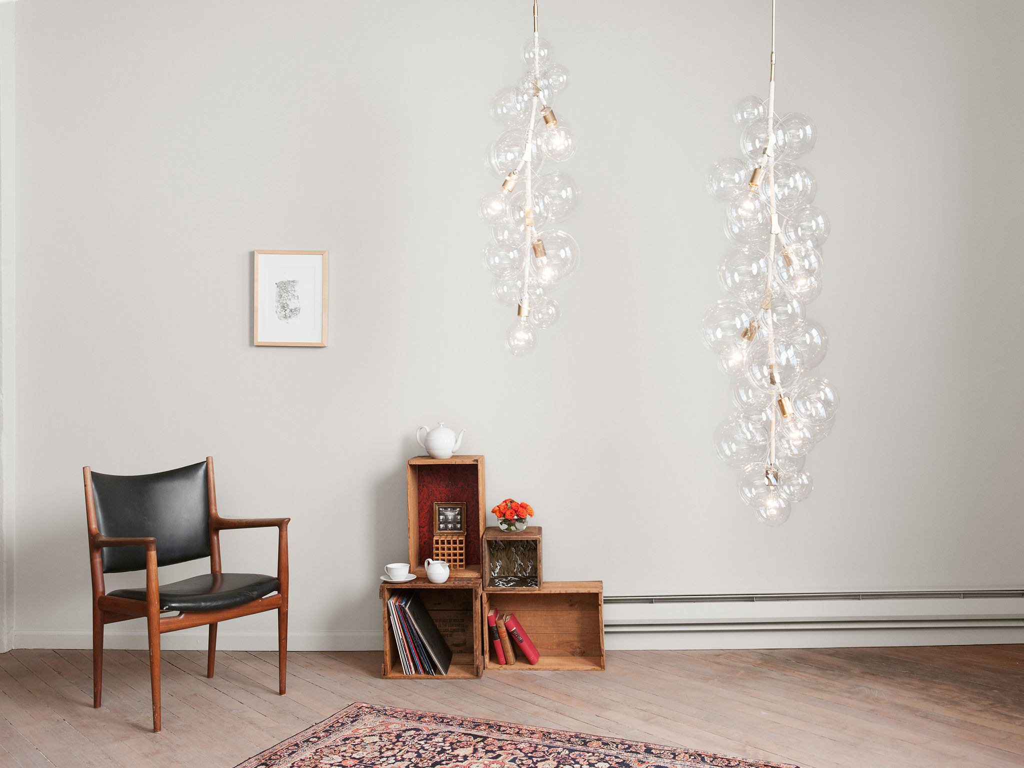 Twentieth PELLE TallBubbleChandelier SITU