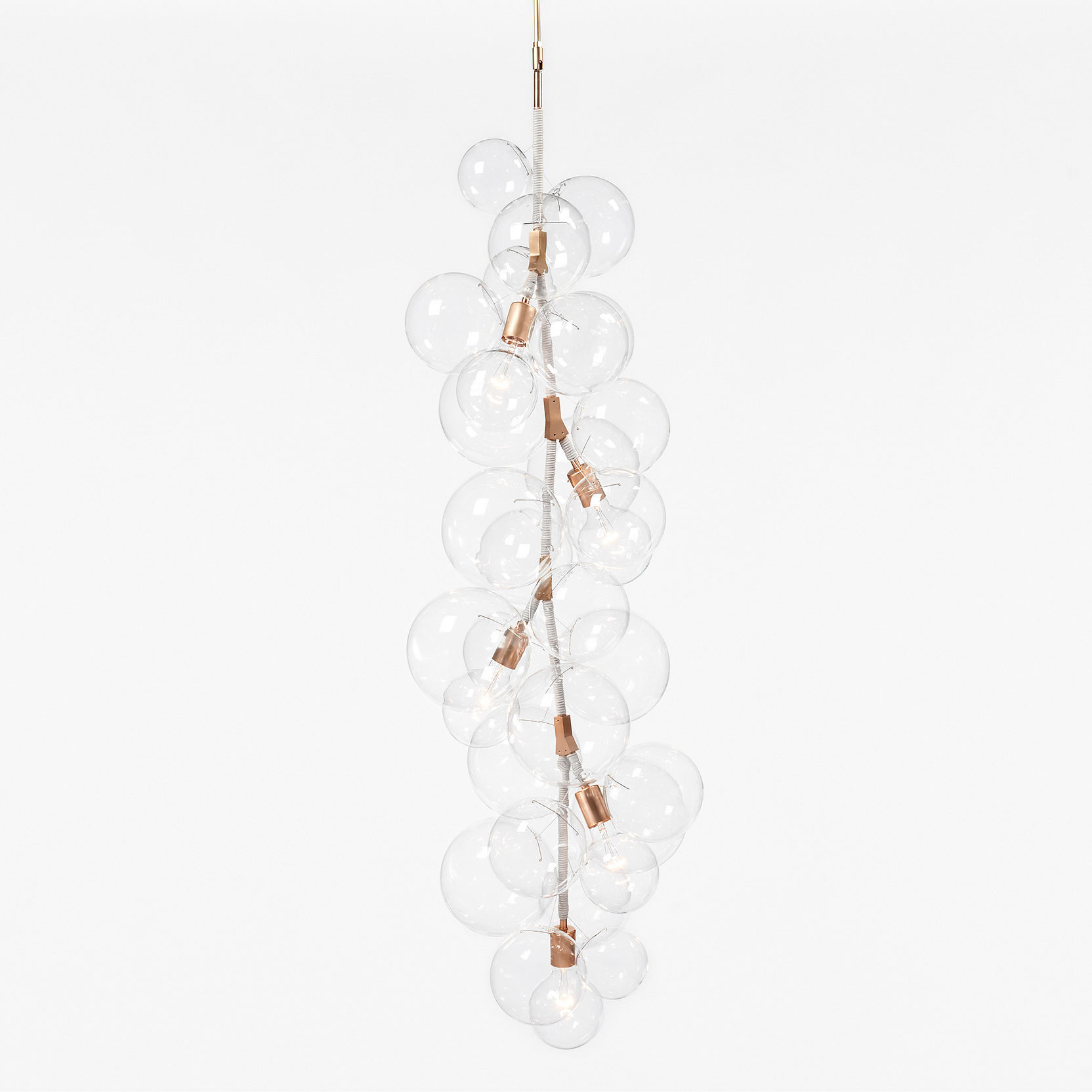 Twentieth PELLE X TallBubbleChandelier WhiteBG