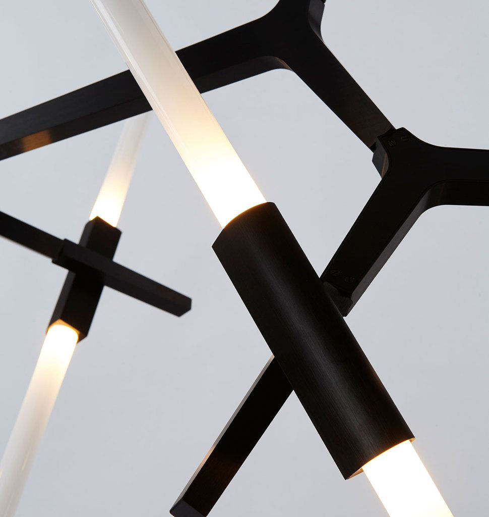 Twentieth RollHill AGNES Chandelier14 Black Detail
