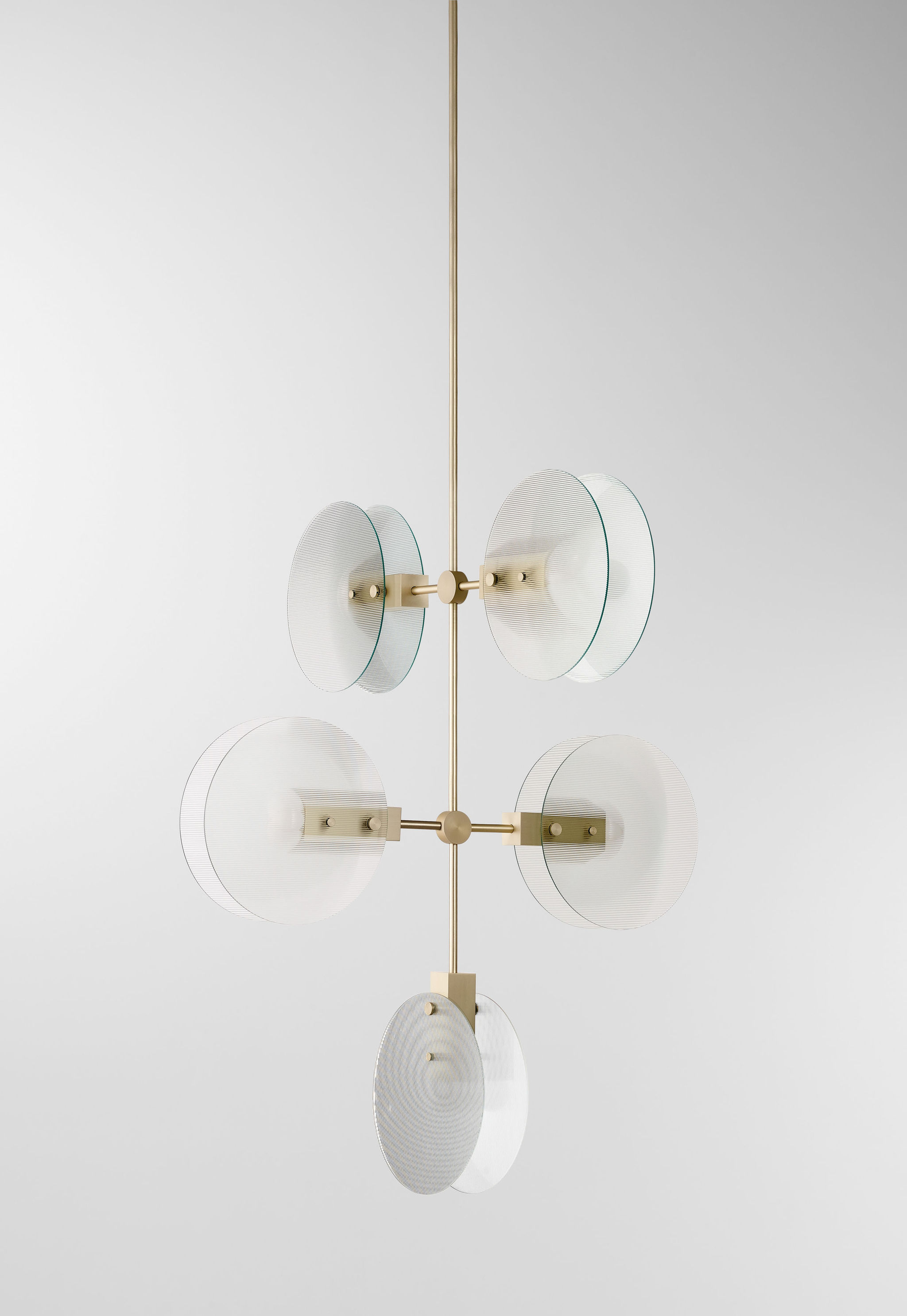 Twentieth RossGardam NEBULAE Vertical5 FlutedClear Champagne Off