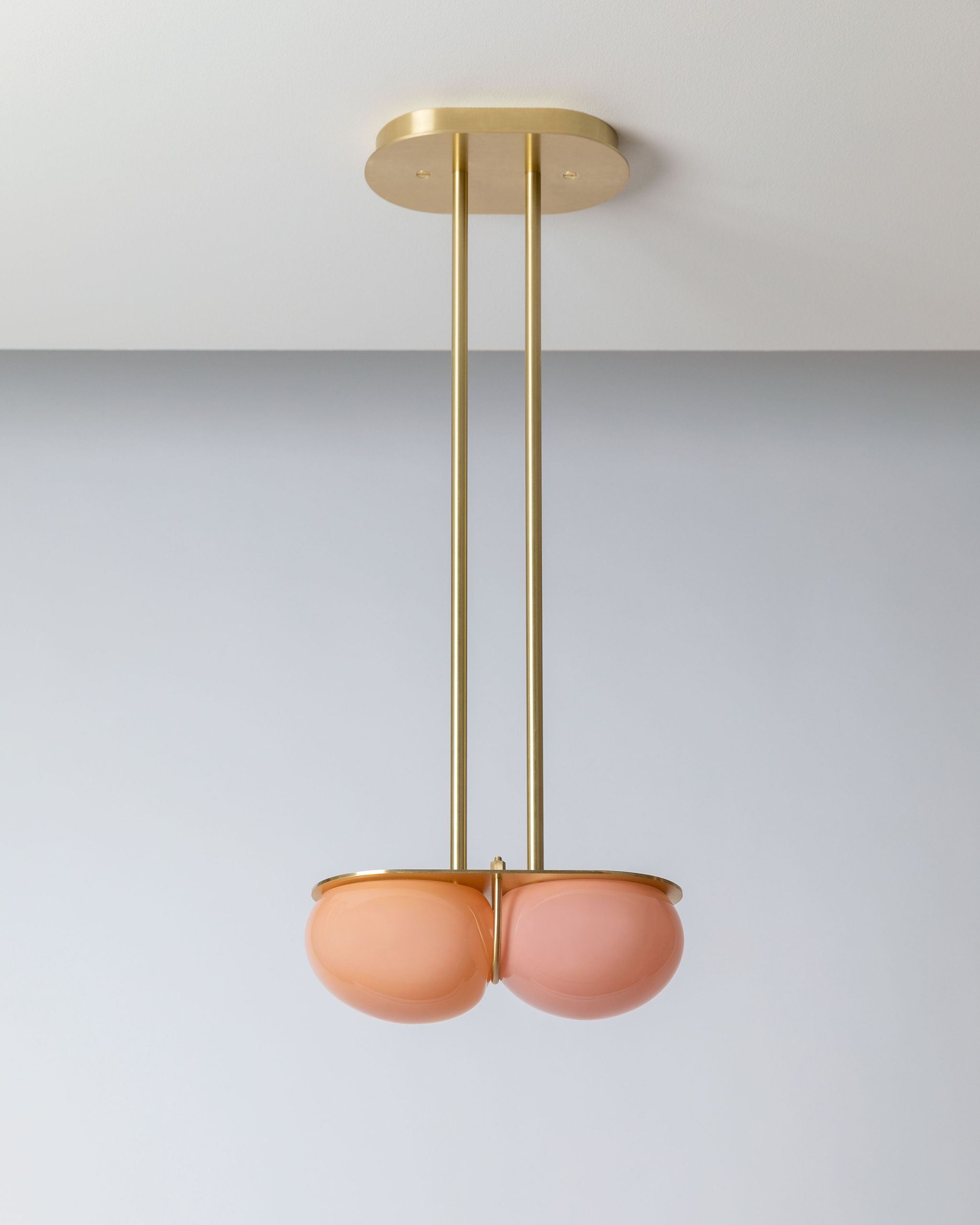 Twentieth SKLO Twin4 Pendant PastelPinkPalette Brass Off