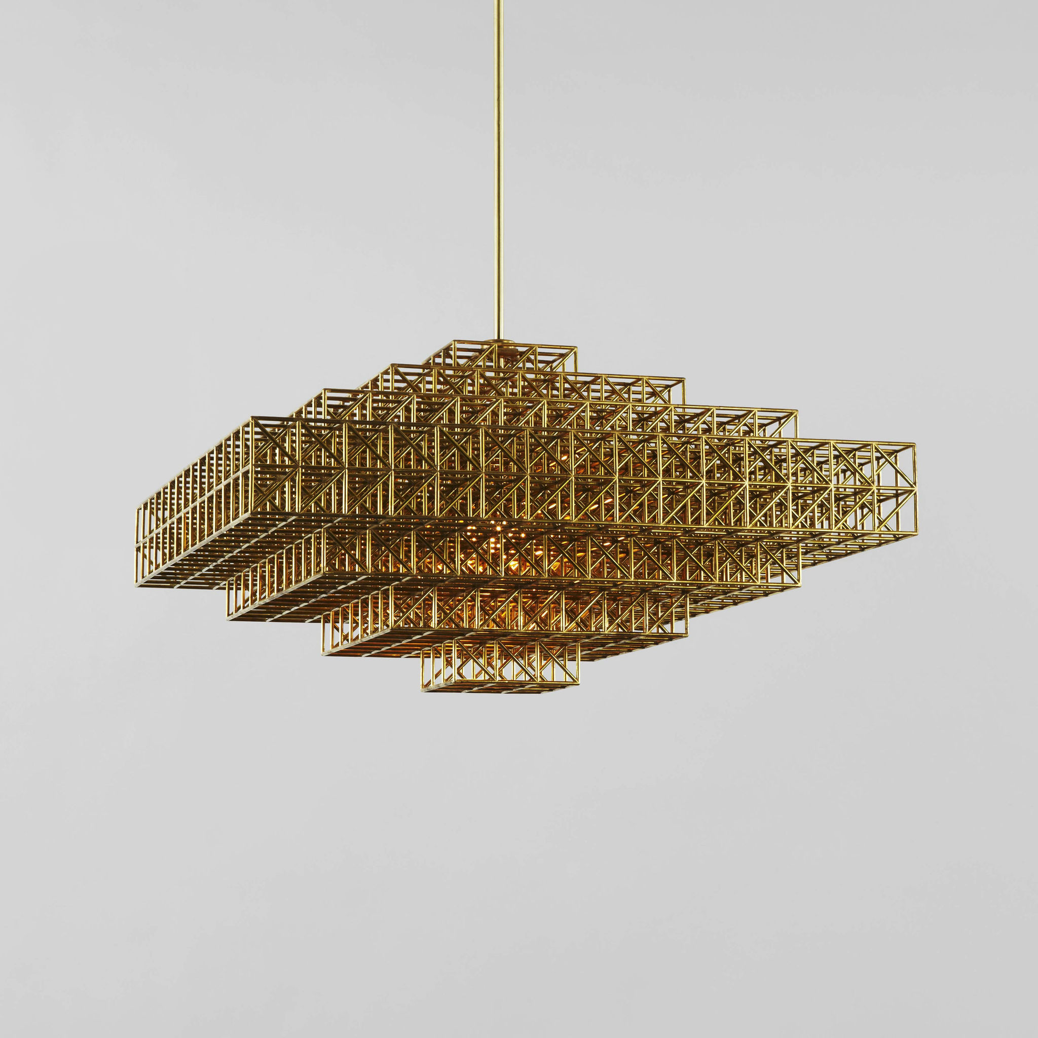 Twentieth RollHill Gridlock Pendant4059 Brass 2