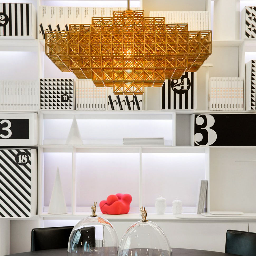 Twentieth RollHill Gridlock Pendant4059 Brass SITU 2