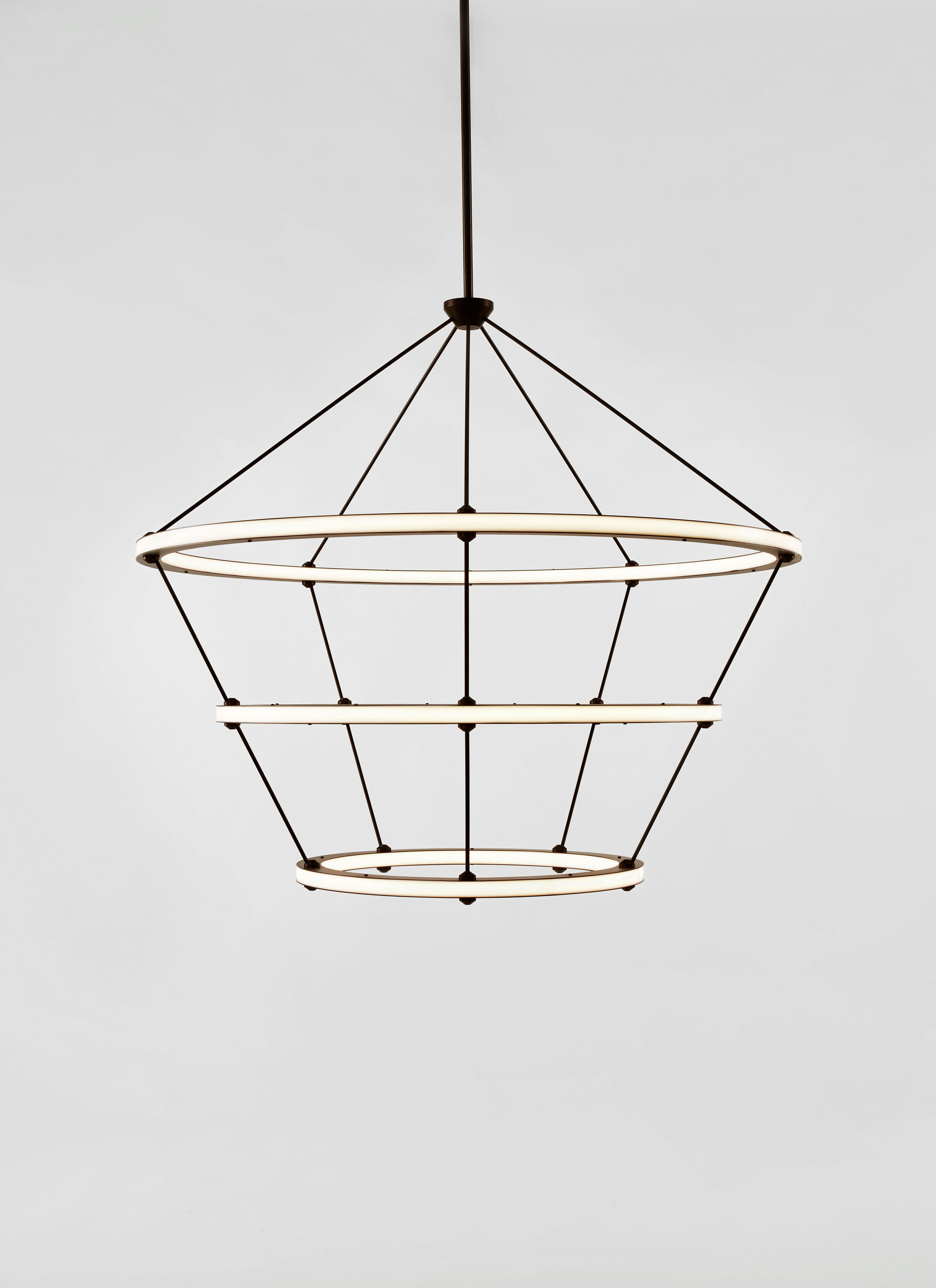 Twentieth RollHill HALO Chandelier3Ring Bronze