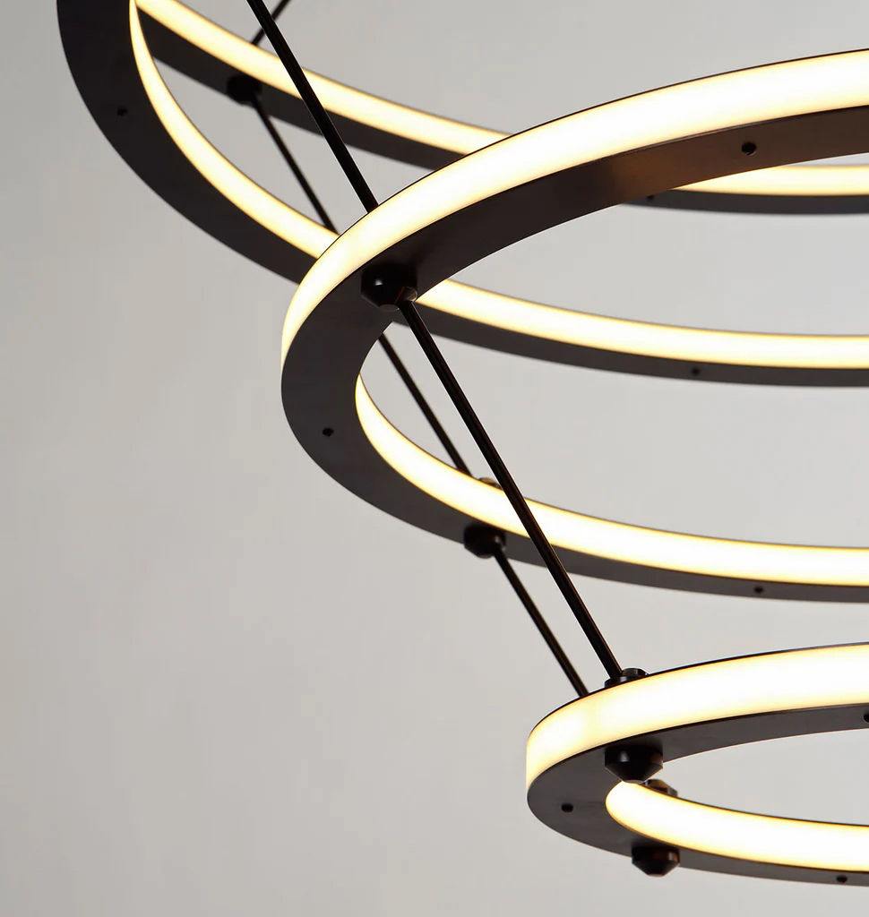 Twentieth RollHill HALO Chandelier4Rings Detail