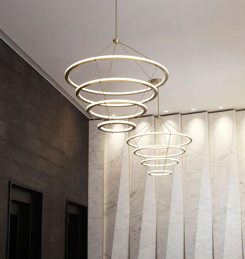 Twentieth RollHill HALO Chandelier4Rings SITU