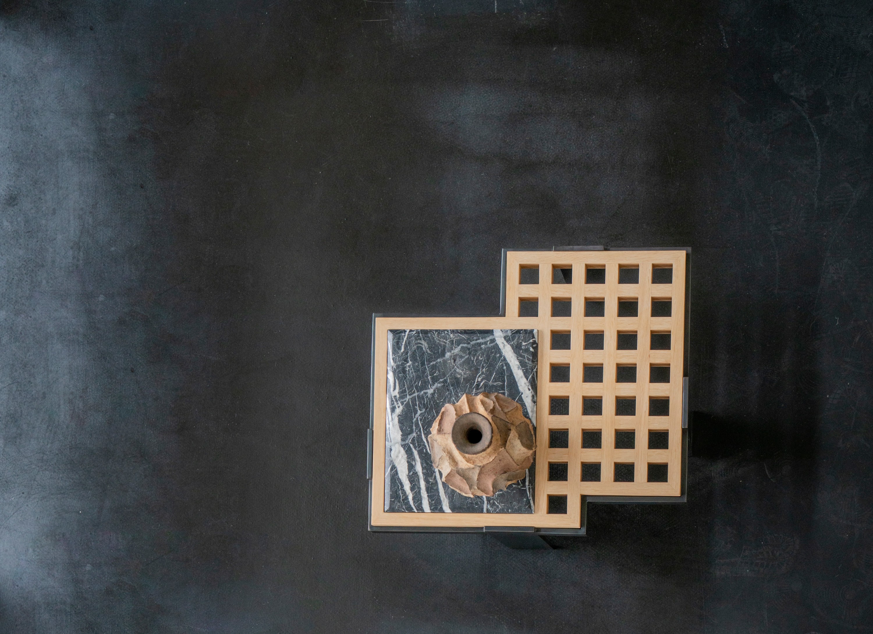 Twentieth OKHA Composition Side Table In Situ 02