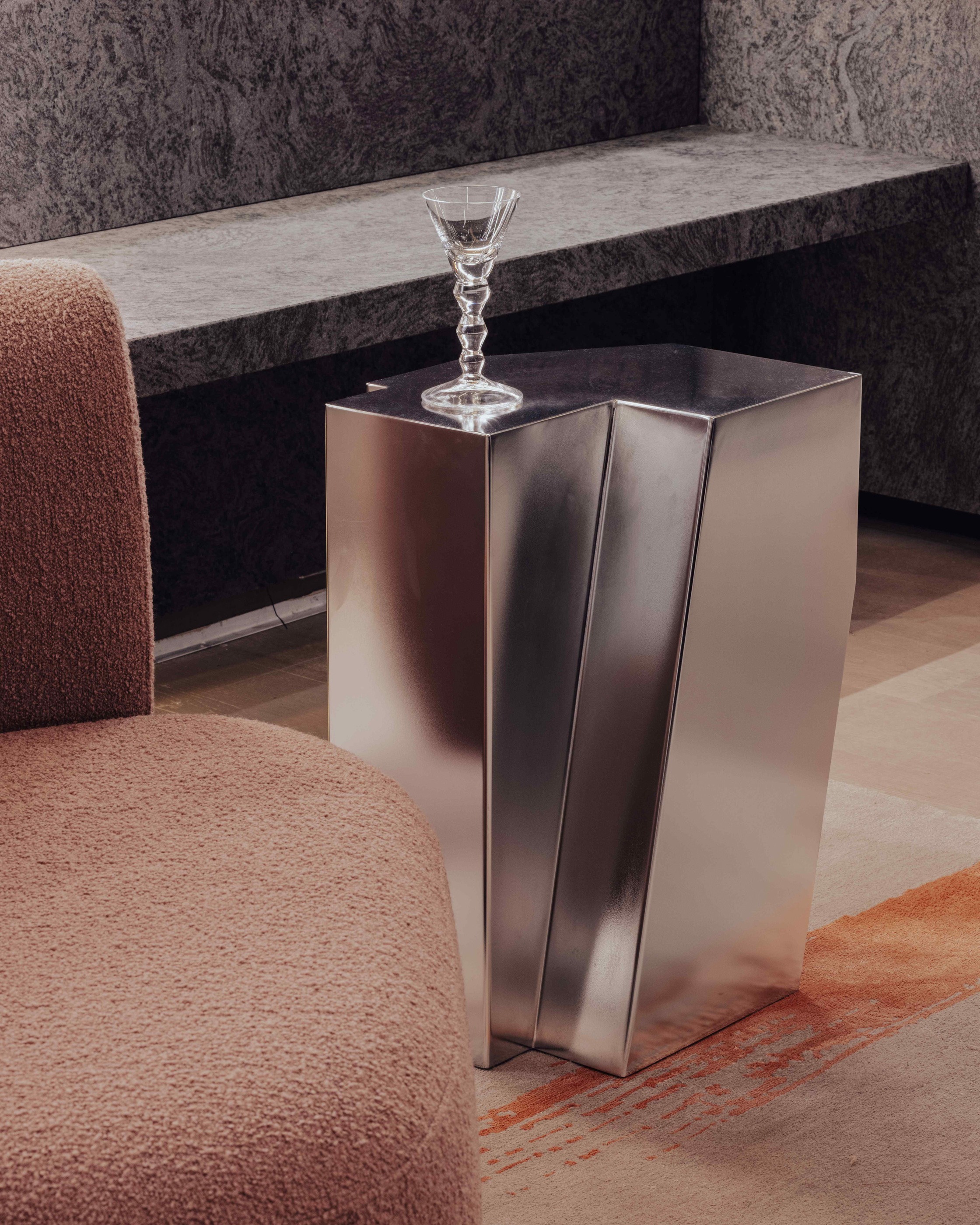 Twentieth OKHA Cut Forms Side Table In Situ 02