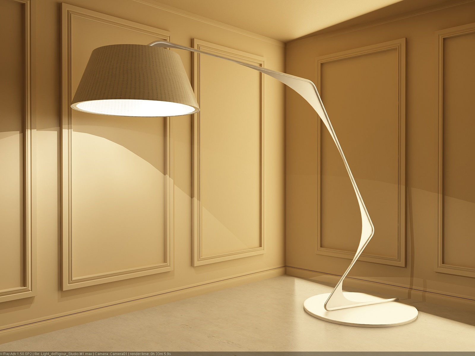 Twentieth OKHA De Riguour Standing Lamp In Situ 10