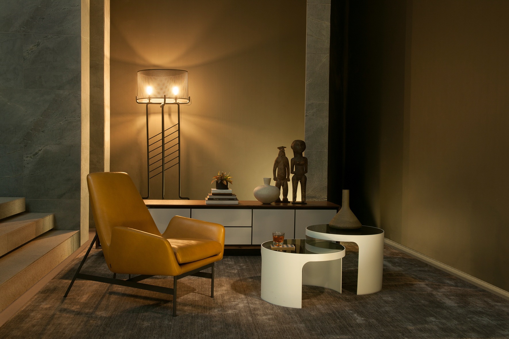 Twentieth OKHA Nicci Steel Armchair In Situ 02