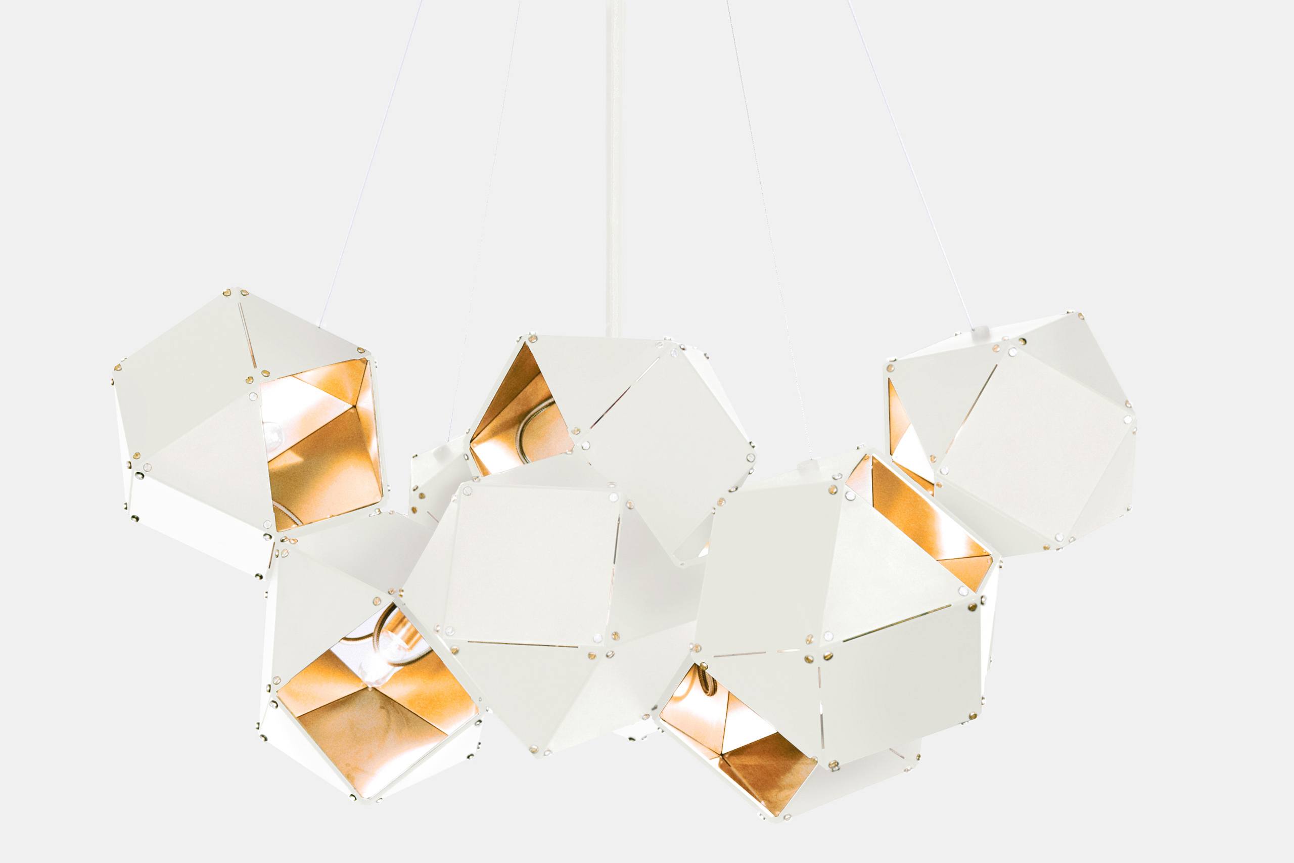 Twentieth Gabriel Scott Welles Steel Central Chandelier 03