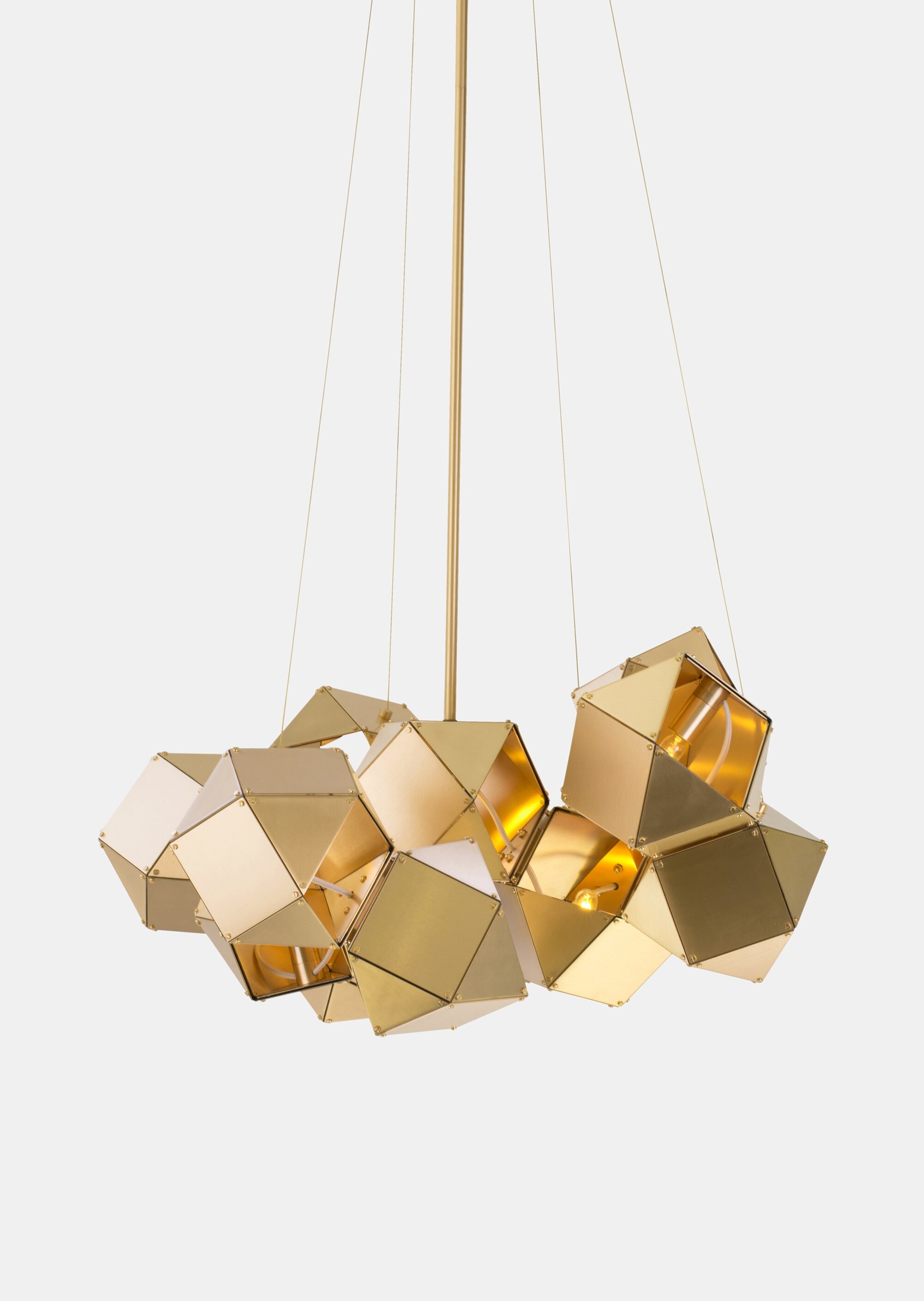 Twentieth Gabriel Scott Welles Steel Central Chandelier 05