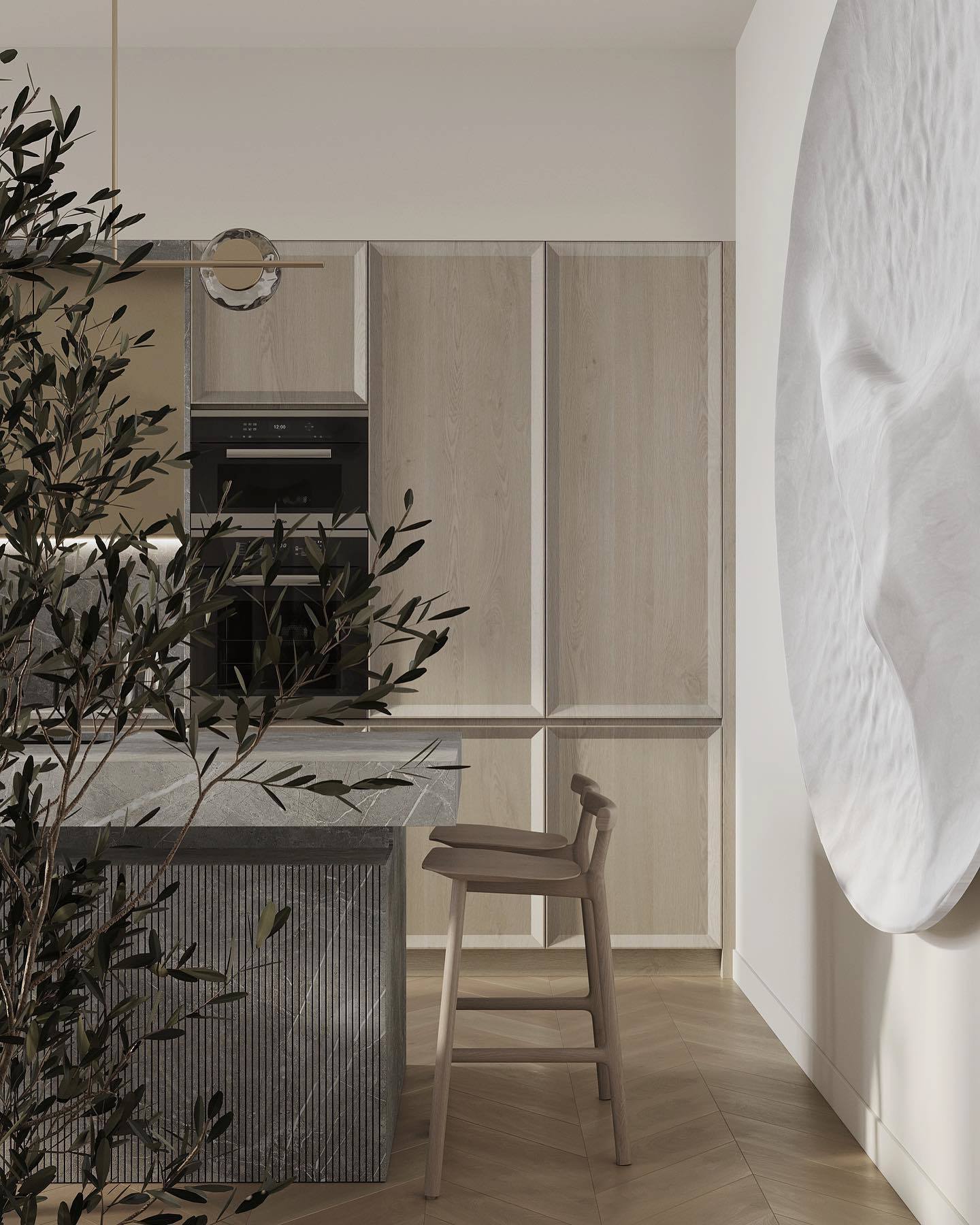 Twentieth Ross Gardam Ceto Vertical Chandelier In Situ 05