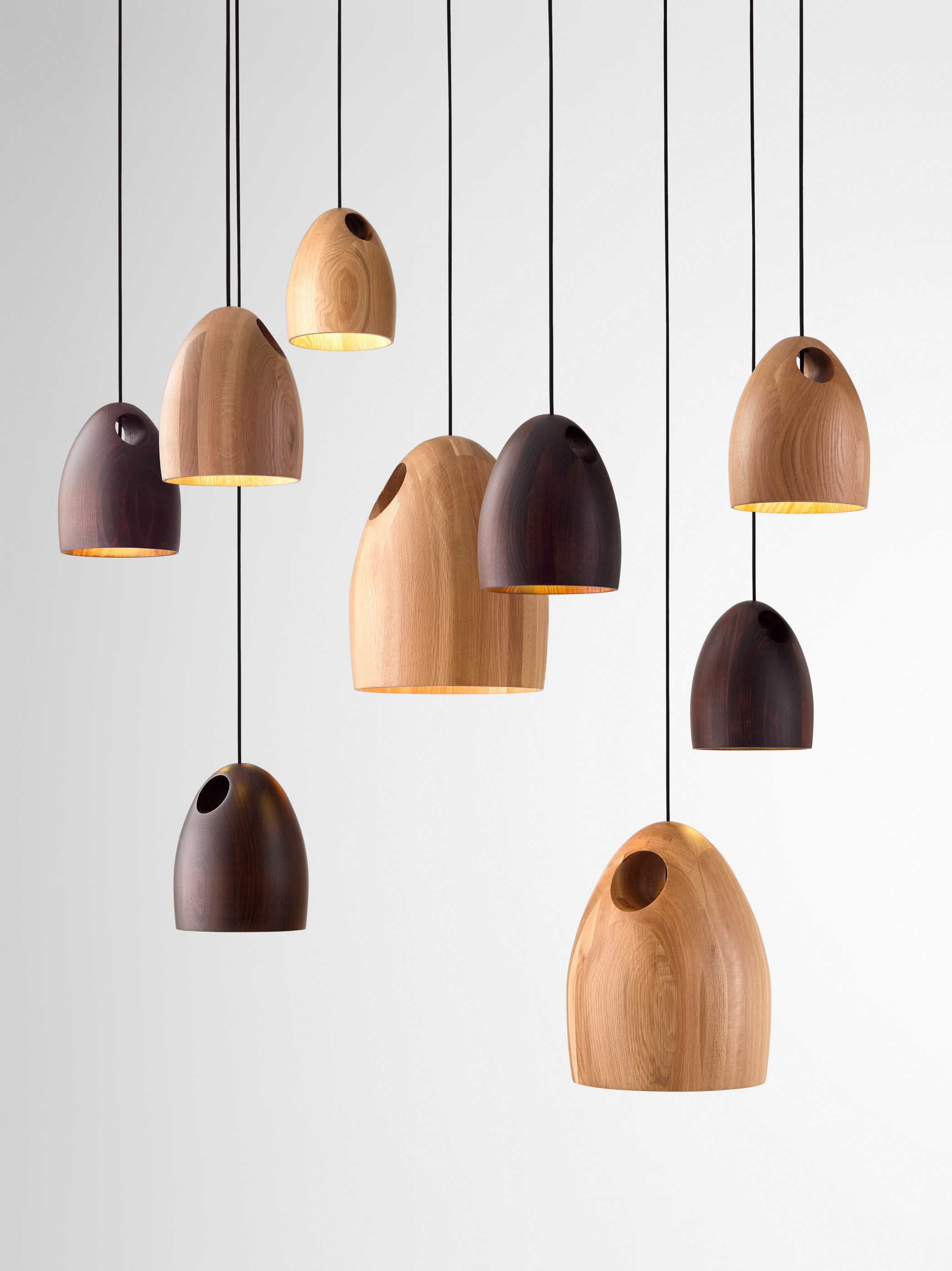 Twentieth Ross Gardam Oak Pendant Group 01