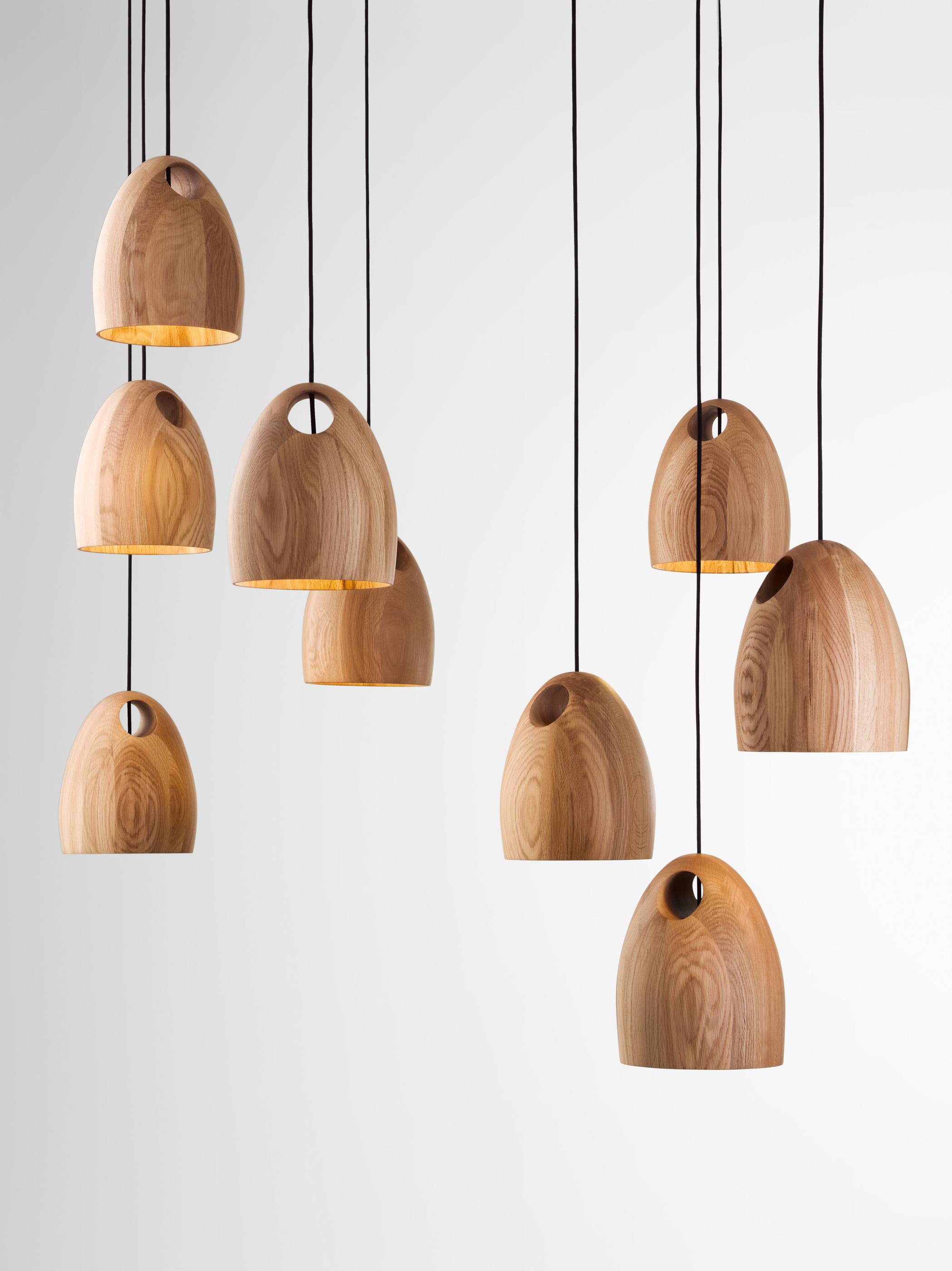 Twentieth Ross Gardam Oak Pendant Group 03