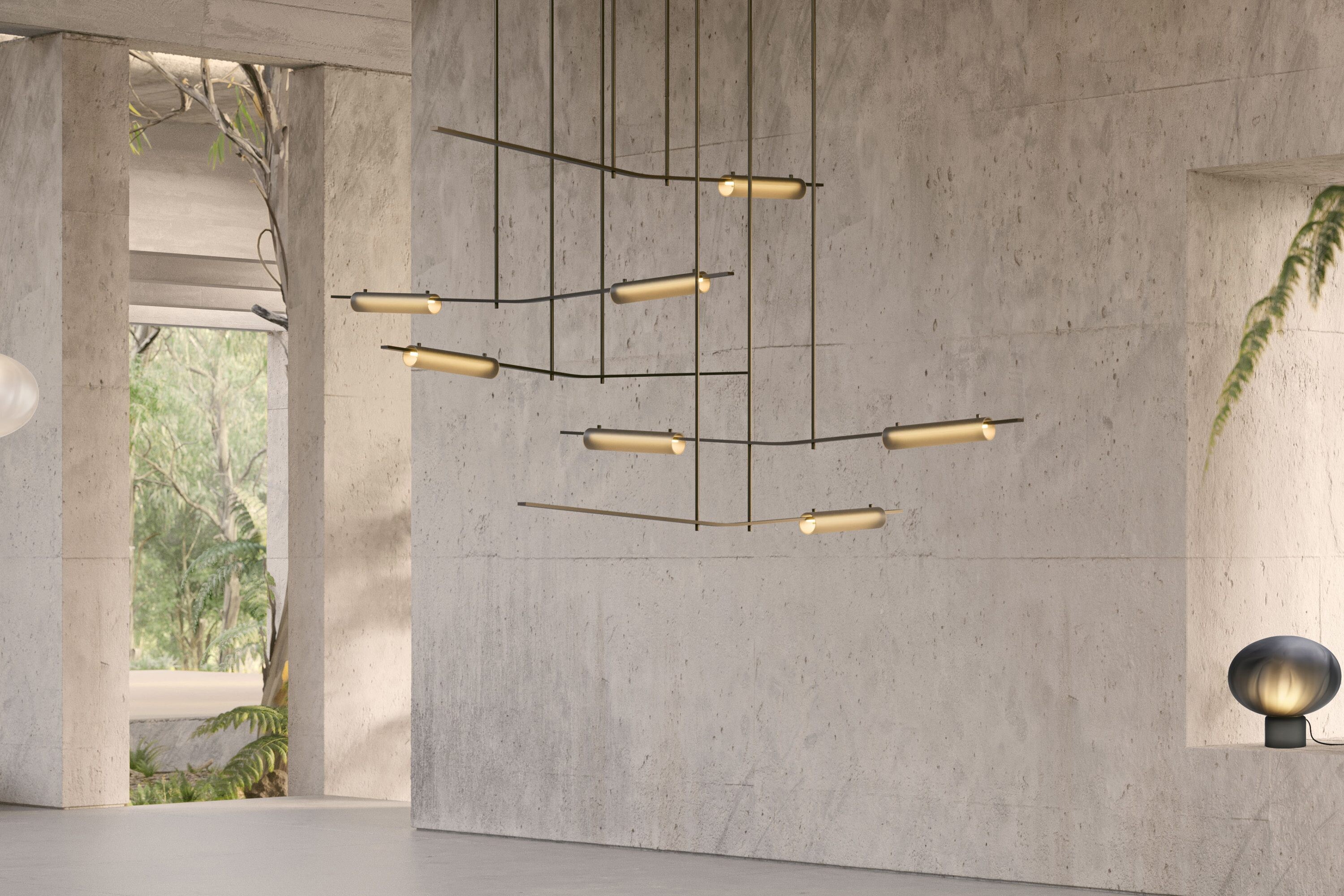 Twentieth Ross Gardam Volant 55 66 Chandelier In Situ 02