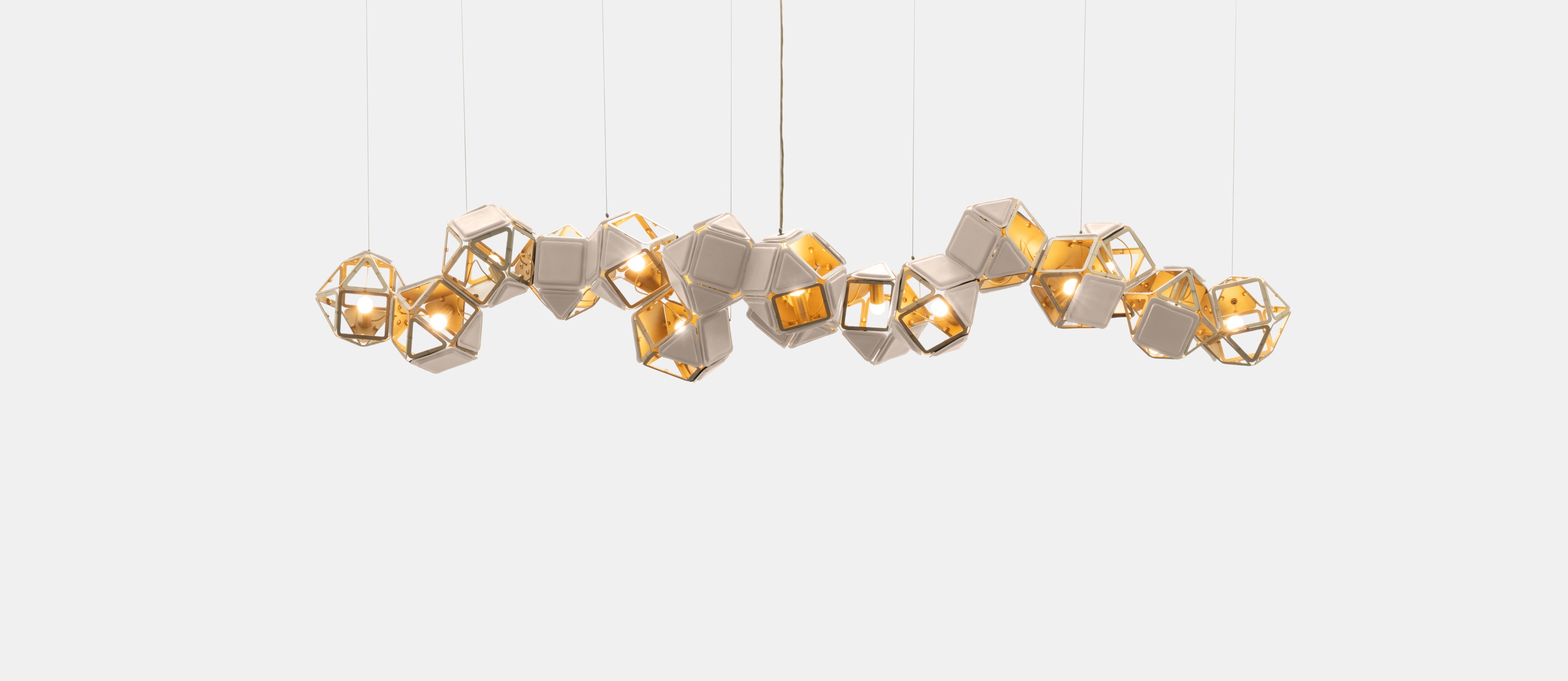 Twentieth_GabrielScott_WELLES_LongChandelier16_SM_Brass_NudeLeather