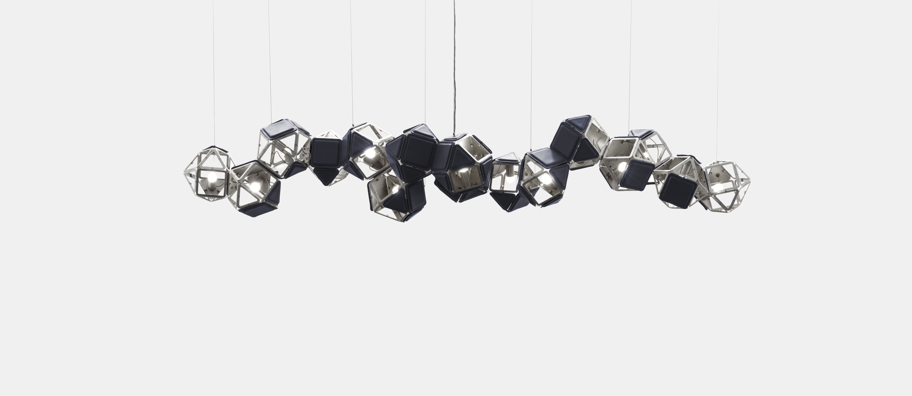 Twentieth_GabrielScott_WELLES_LongChandelier16_SM_Nickel_NavyLeather