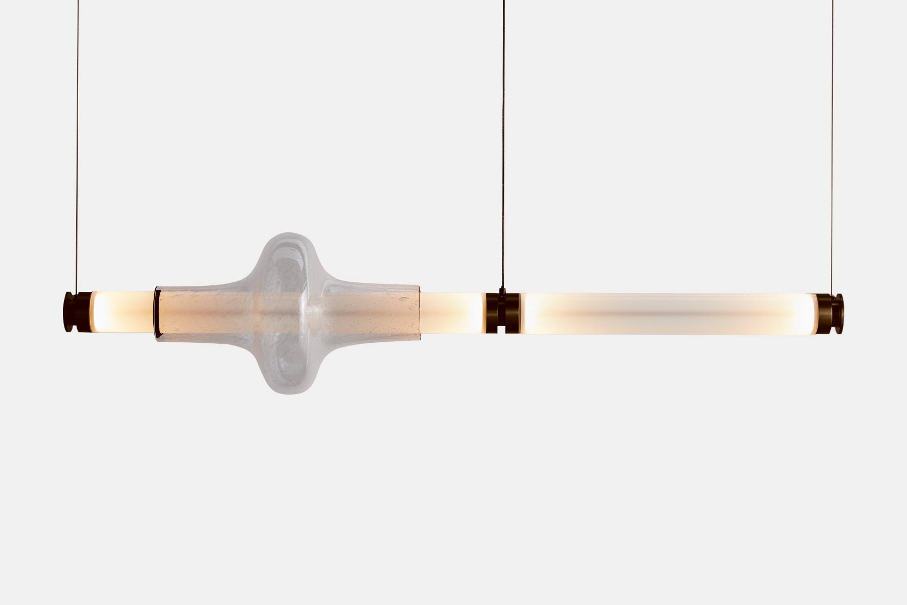 LUNA KALEIDO TIER 1 CHANDELIER-OPTION C-SATIN BRONZE SET-DORADO BEAD-GABRIEL SCOTT