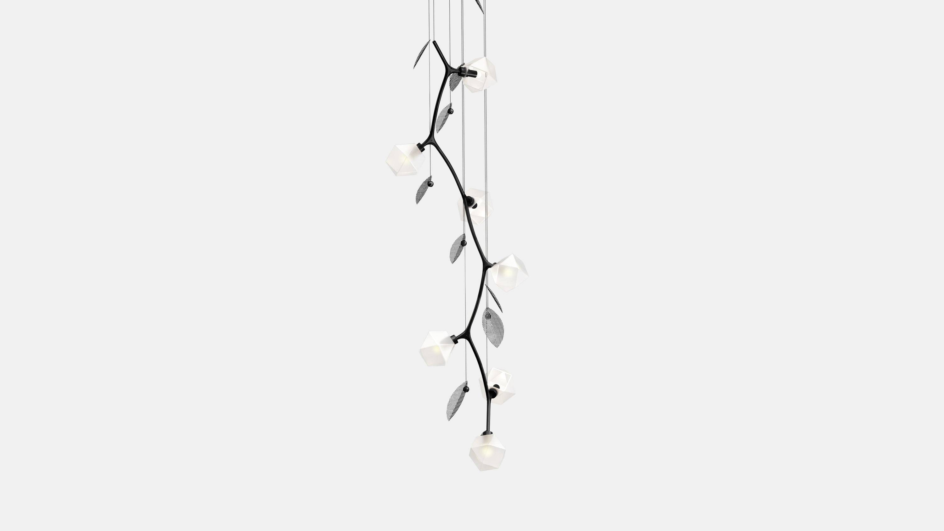 Twentieth GabrielScott WELLES VerticalChandelier MG Black