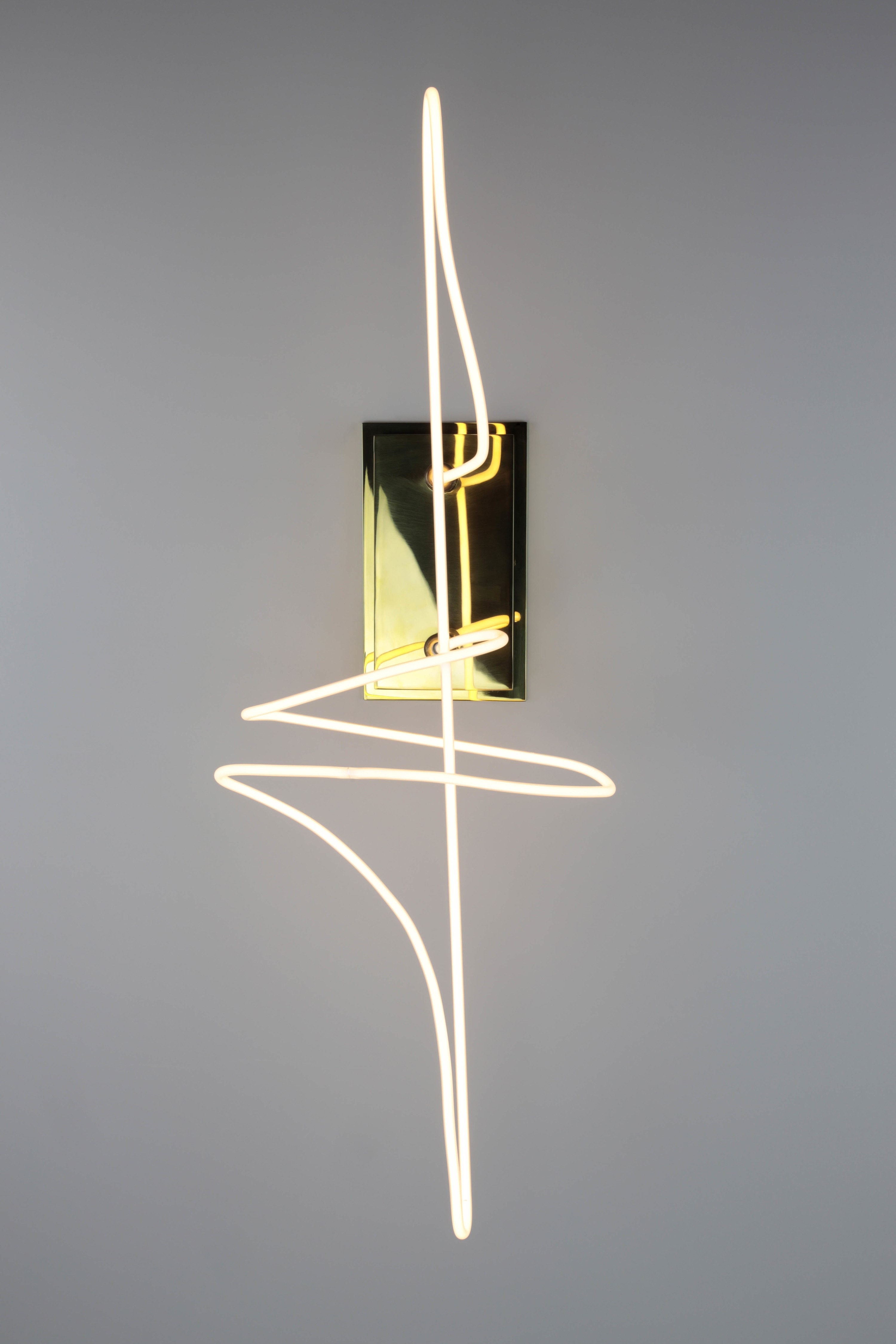 Neon Line Study Sconce A_6