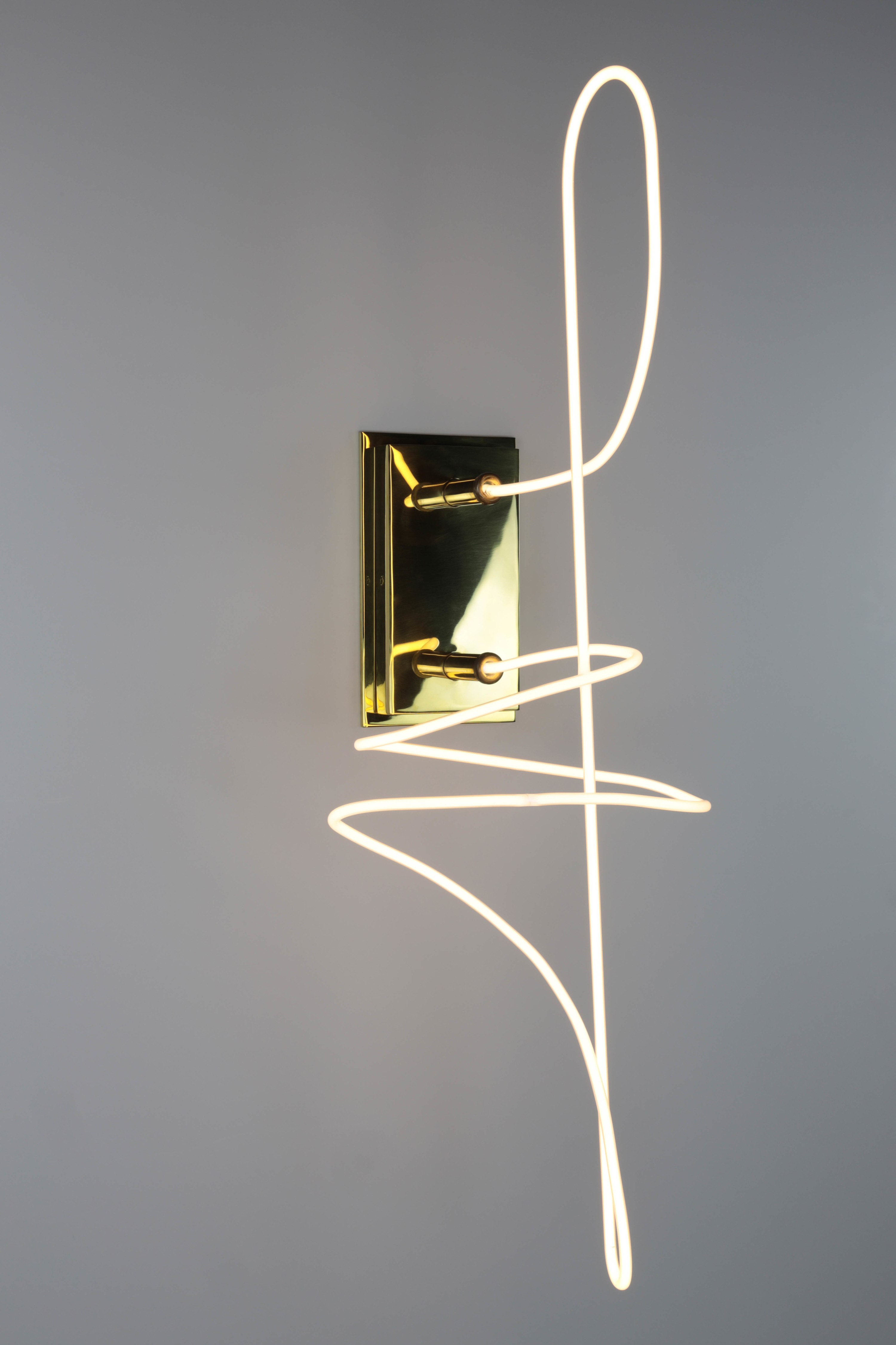 Neon Line Study Sconce A_8