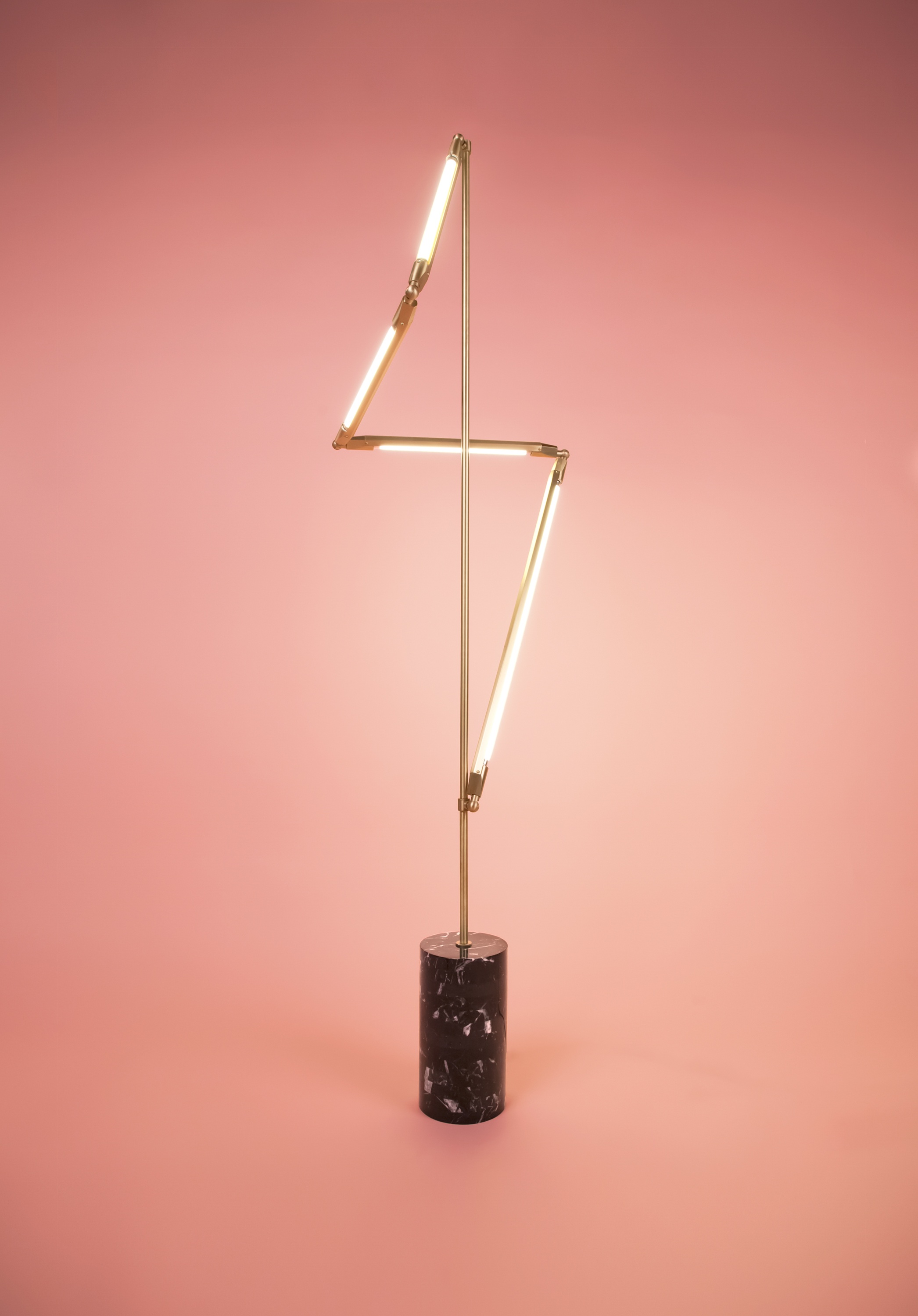 Twentieth Bec Brittain Helix Floor Br Brass With Marble 01