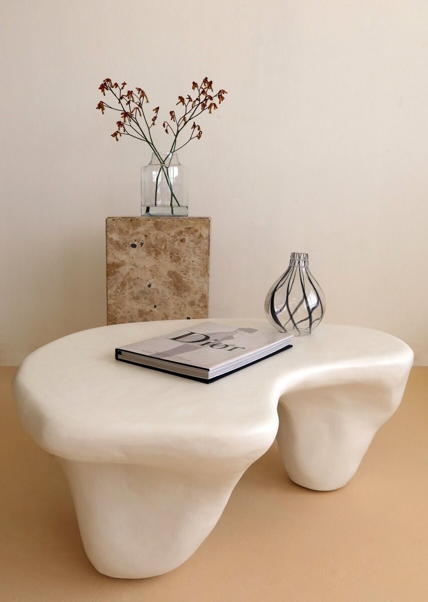 Twentieth Jan Ernst Some Of The Parts Coffee Table Plaster 0