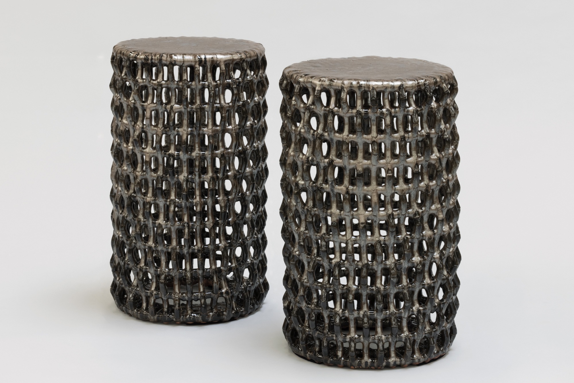 Scott Daniel Design Ceramic Rhombus Table 14×22 Metallic Copper 04