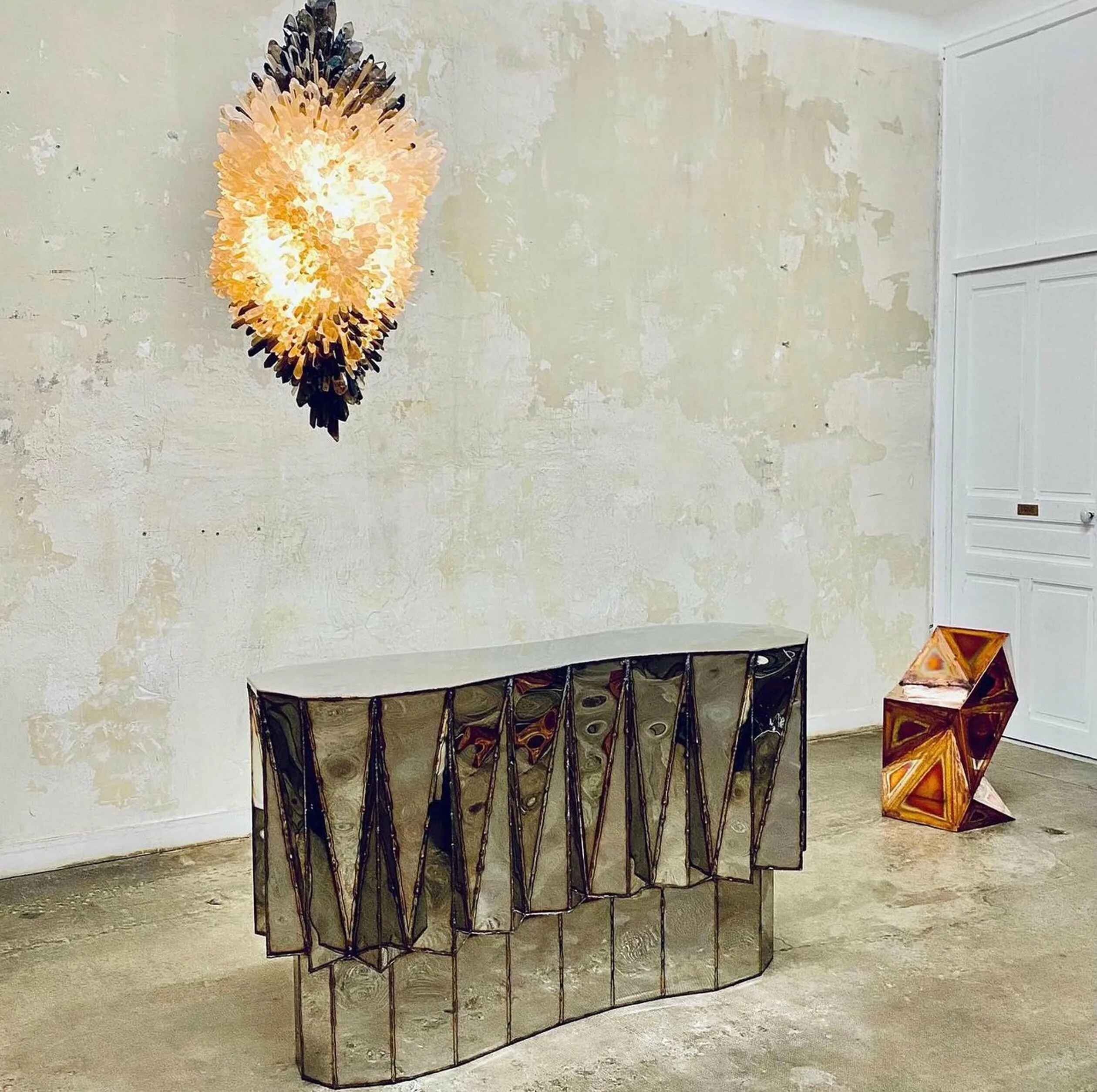 Jagged Edge Bar In Welded Mirror Polished Stainless Steel By Julian Mayor 7 1.jpg